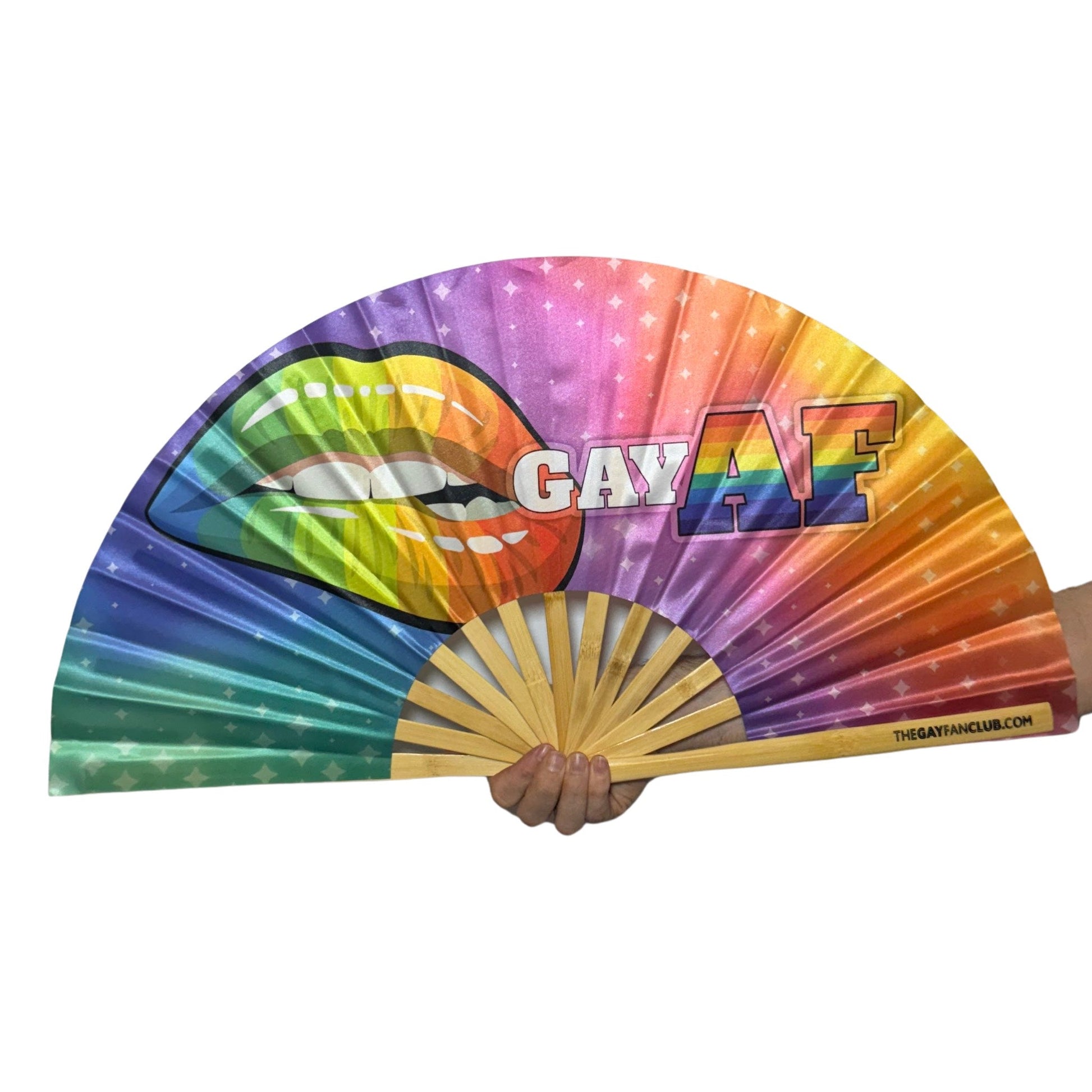 Clack Hand Fan - Gay AF (UV) clack-hand-fan-gay-af-uv