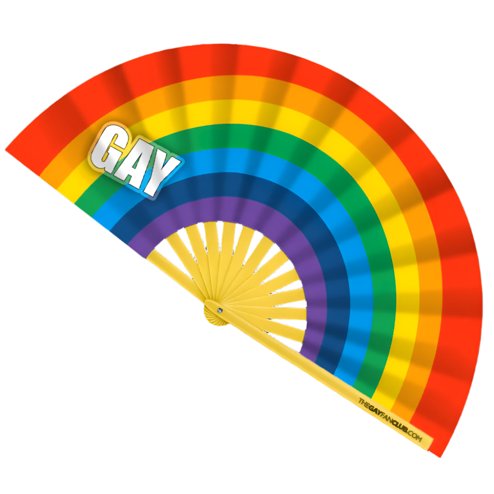 Clack Hand Fan - Gay All Day clack-hand-fan-gay-all-day-front