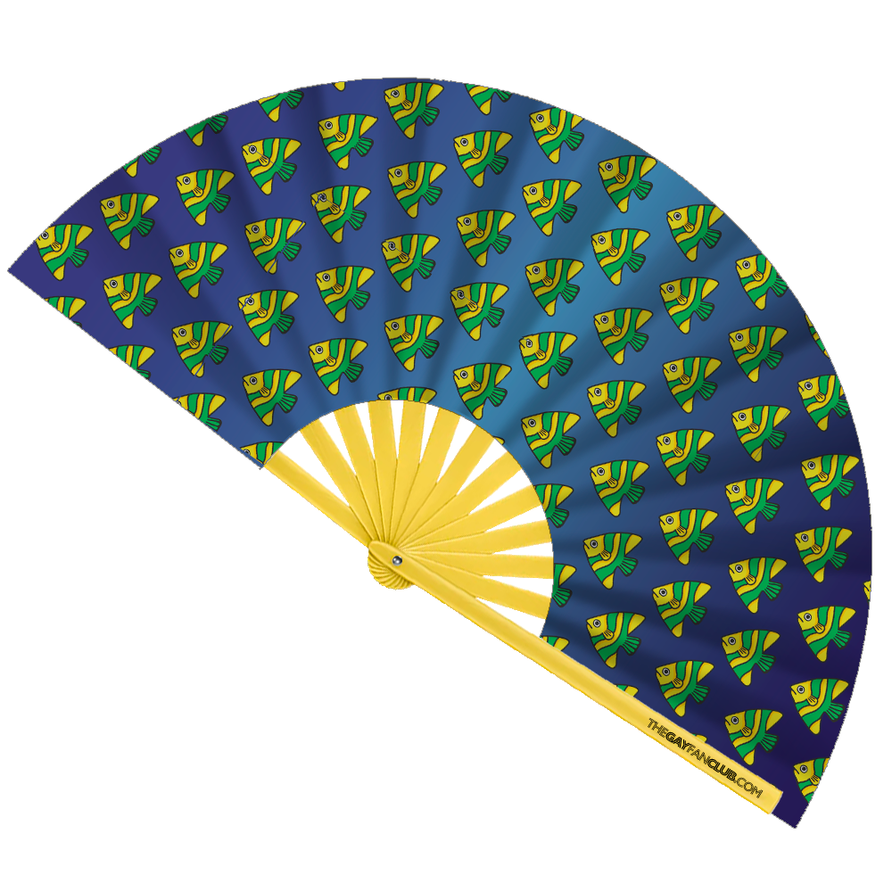 Clack Hand Fan - Go With The Flow clack-hand-fan-go-with-the-flow-front