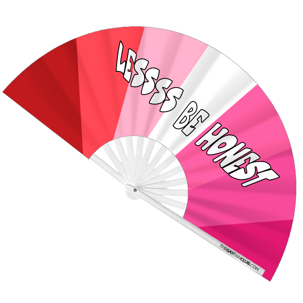 Clack Hand Fan - Lessss Be Honest clack-hand-fan-lessss-be-honest-front