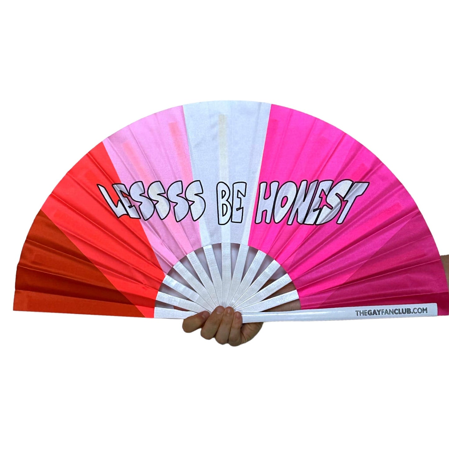 Clack Hand Fan - Lessss Be Honest clack-hand-fan-lessss-be-honest-the-gay-fan-club