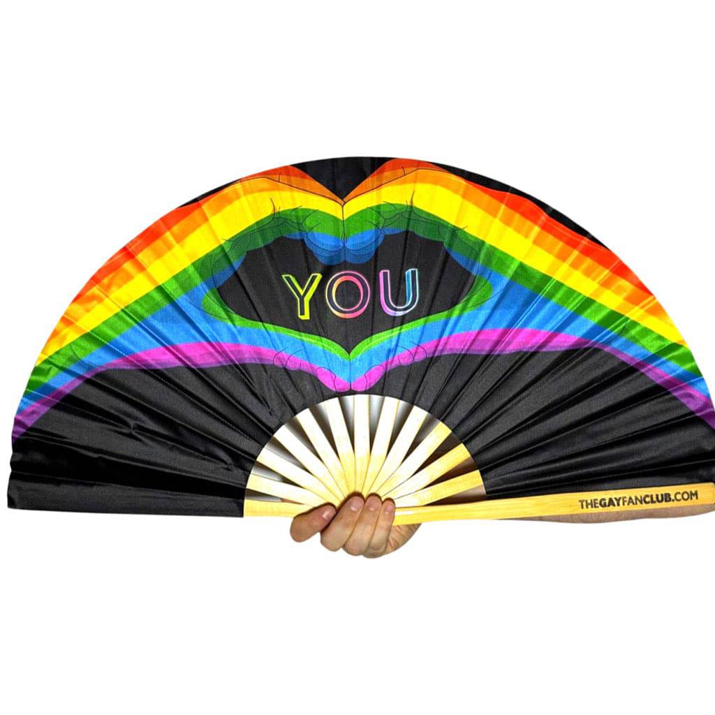 Clack Hand Fan - Love You clack-hand-fan-love-you-the-gay-fan-club