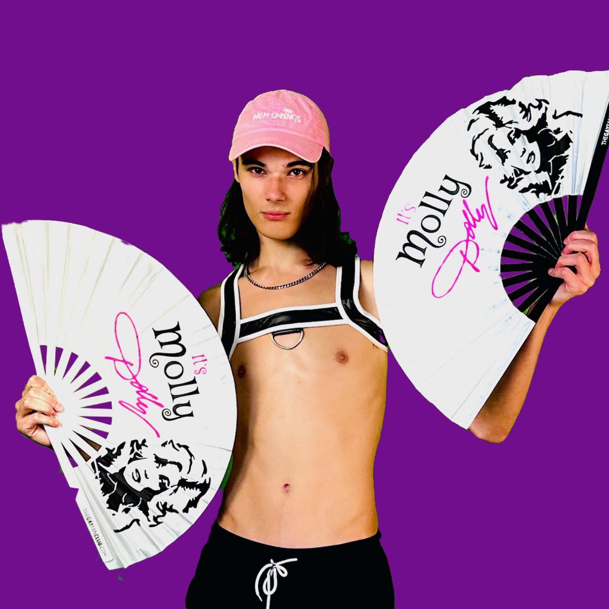 Clack Hand Fan - Molly Dolly (UV) clack-hand-fan-molly-dolly-uv-lifestyle