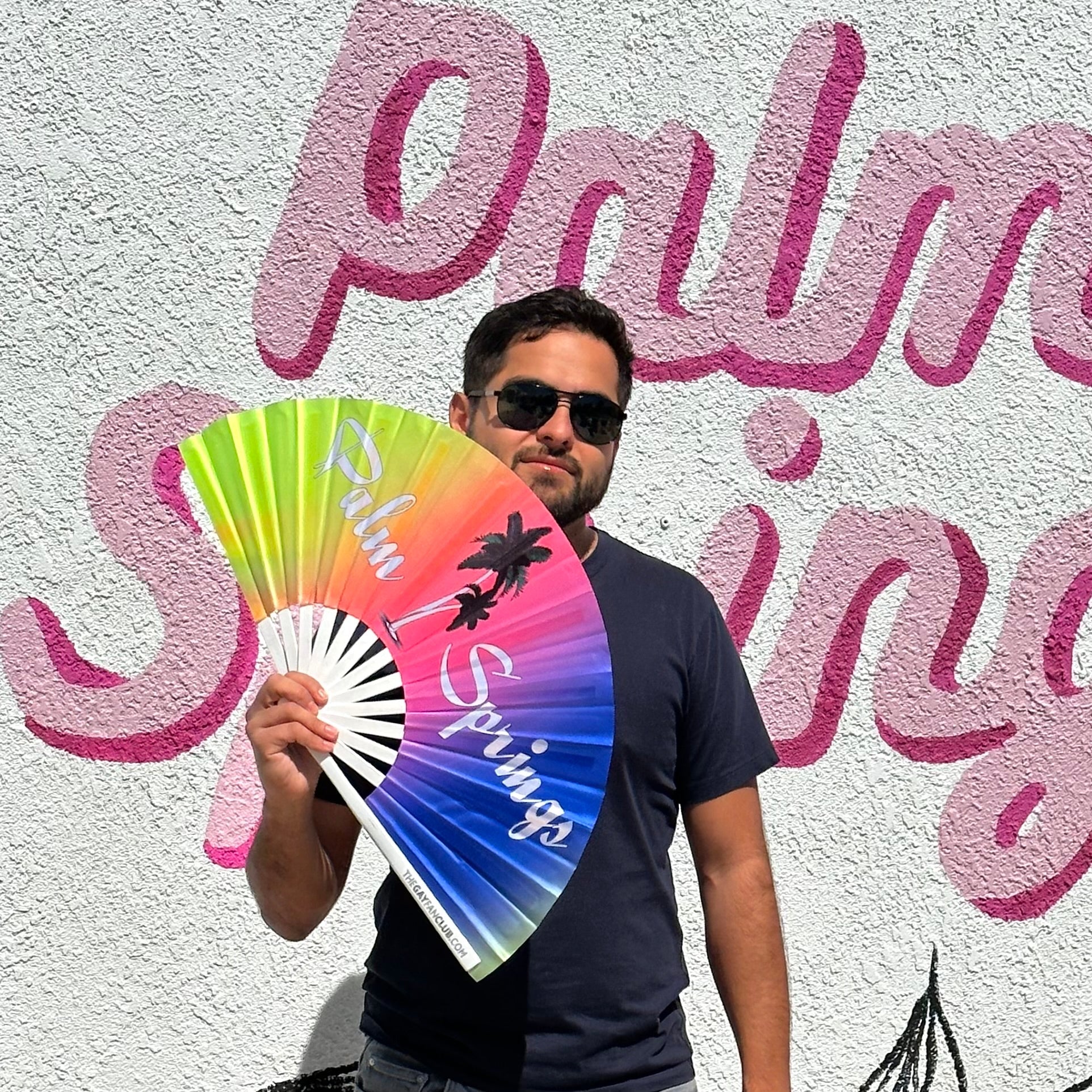 Clack Hand Fan - Palm Springs Pride clack-hand-fan-palm-springs-pride-lifestyle