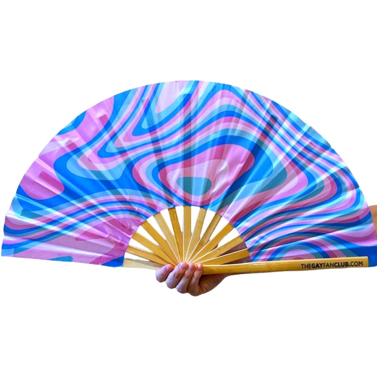 Clack Hand Fan - Psychedelic Trans (UV) clack-hand-fan-psychedelic-trans-uv
