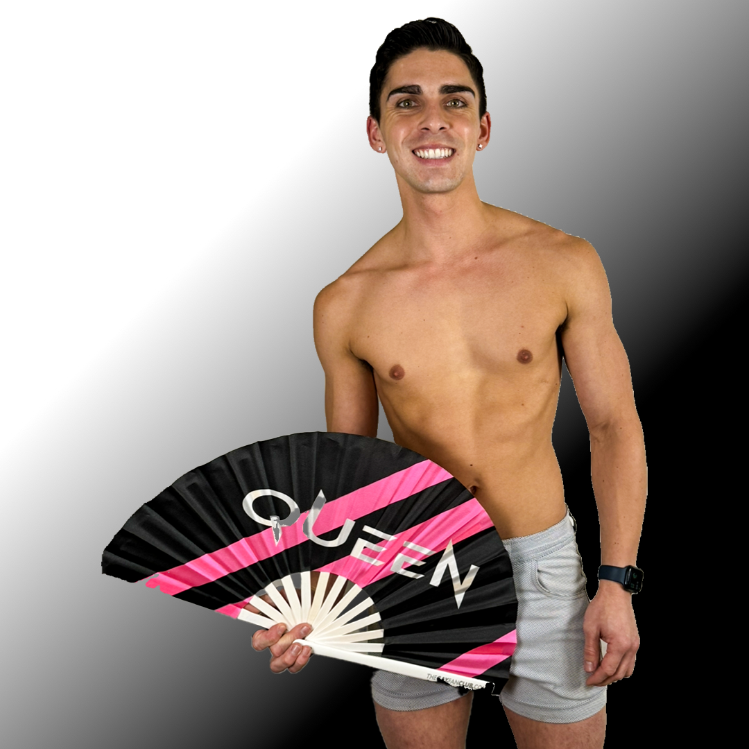 Clack Hand Fan - Queen (UV) clack-hand-fan-queen-uv-lifestyle