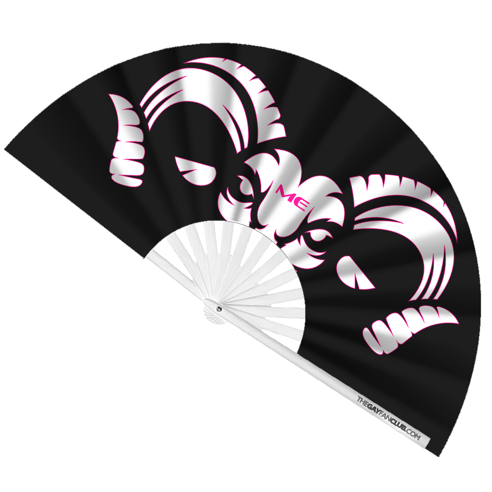 Clack Hand Fan - Ram Me (UV) clack-hand-fan-ram-me-uv-front