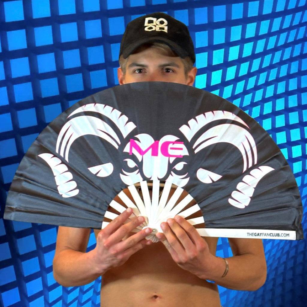 Clack Hand Fan - Ram Me (UV) clack-hand-fan-ram-me-uv-the-gay-fan-club-lifestyle