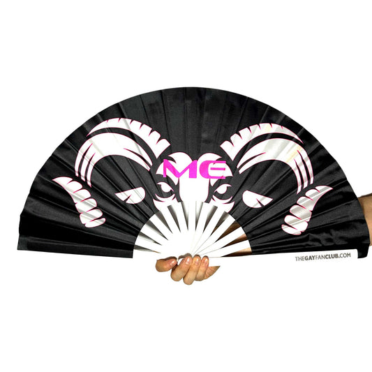 Clack Hand Fan - Ram Me (UV) clack-hand-fan-ram-me-uv-the-gay-fan-club