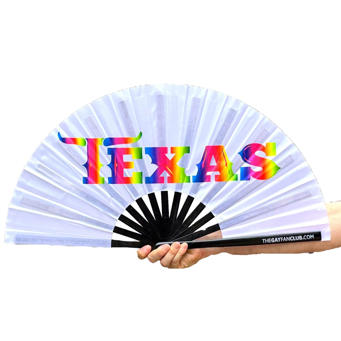 Clack Hand Fan - Texas (UV) clack-hand-fan-texas-uv-the-gay-fan-club