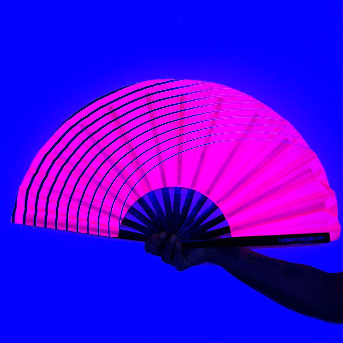 Clack Hand Fan - Wave (UV) clack-hand-fan-wave-uv-blacklight