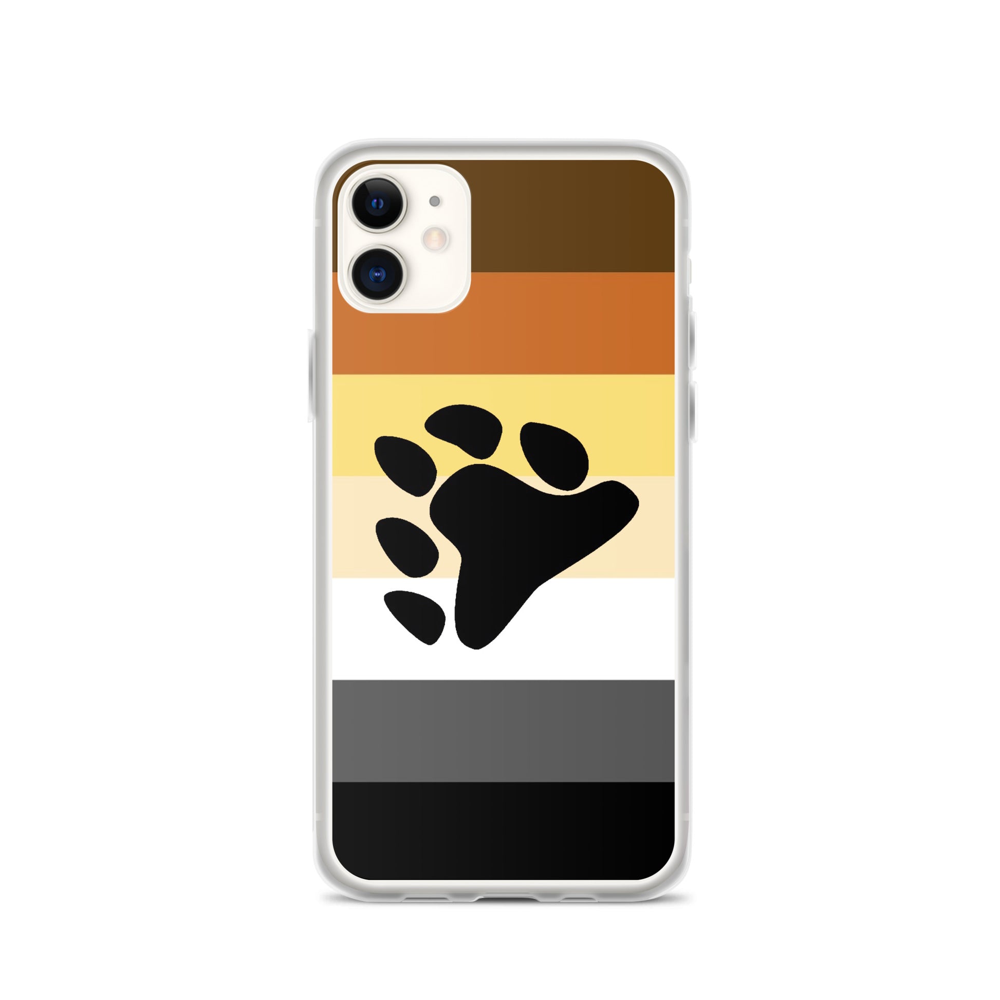 Gay Bear Pride Cell Phone Case for Apple iPhone iPhone 11 Gay clear-case-for-iphone-iphone-11-case-on-phone-64c0749ddfd02