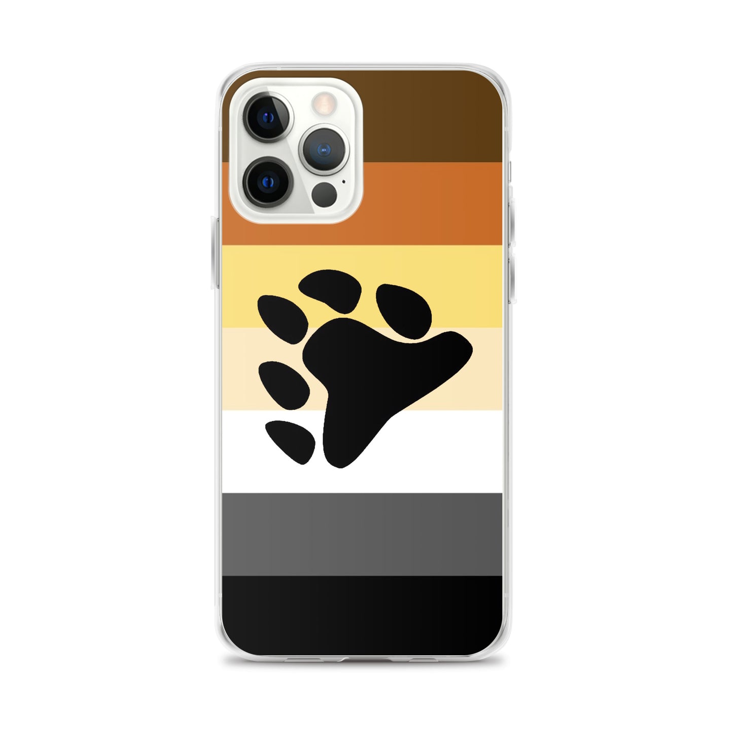 Gay Bear Pride Cell Phone Case for Apple iPhone iPhone 12 Pro Max Gay clear-case-for-iphone-iphone-12-pro-max-case-on-phone-64c0749de0117