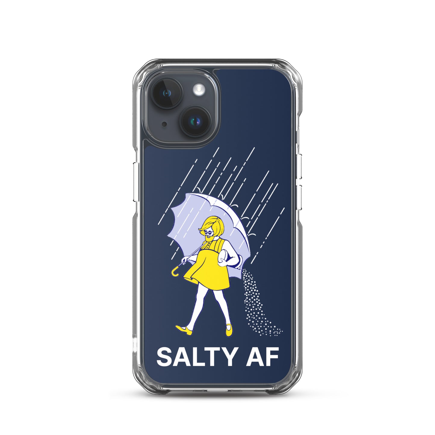 Salty AF Apple iPhone Cell Phone Case iPhone 15 clear-case-for-iphone-iphone-15-case-on-phone-66f83bf8eab9c