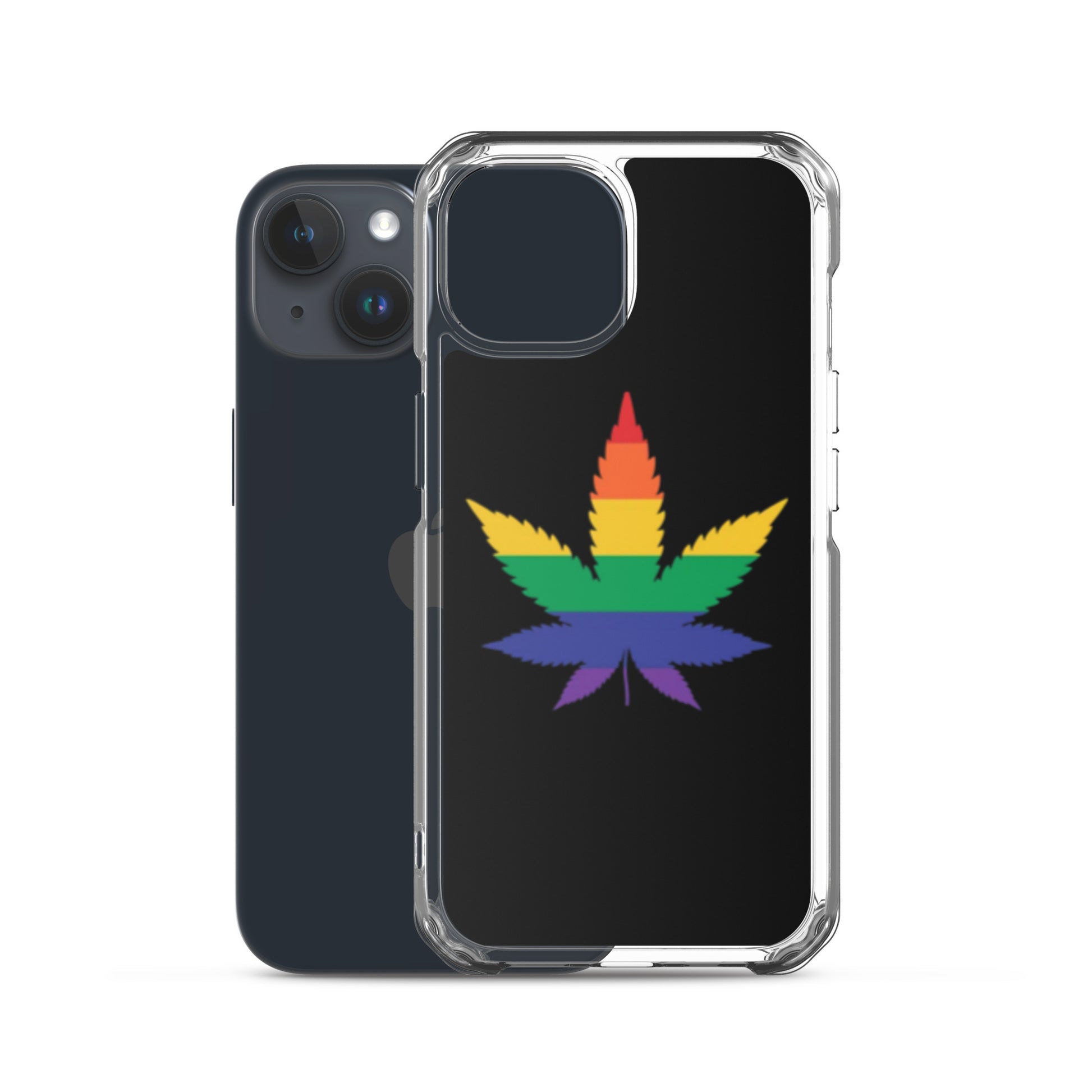 LGBTQ Pride Apple iPhone Case - Weed clear-case-for-iphone-iphone-15-case-with-phone-66f83b04d78f6