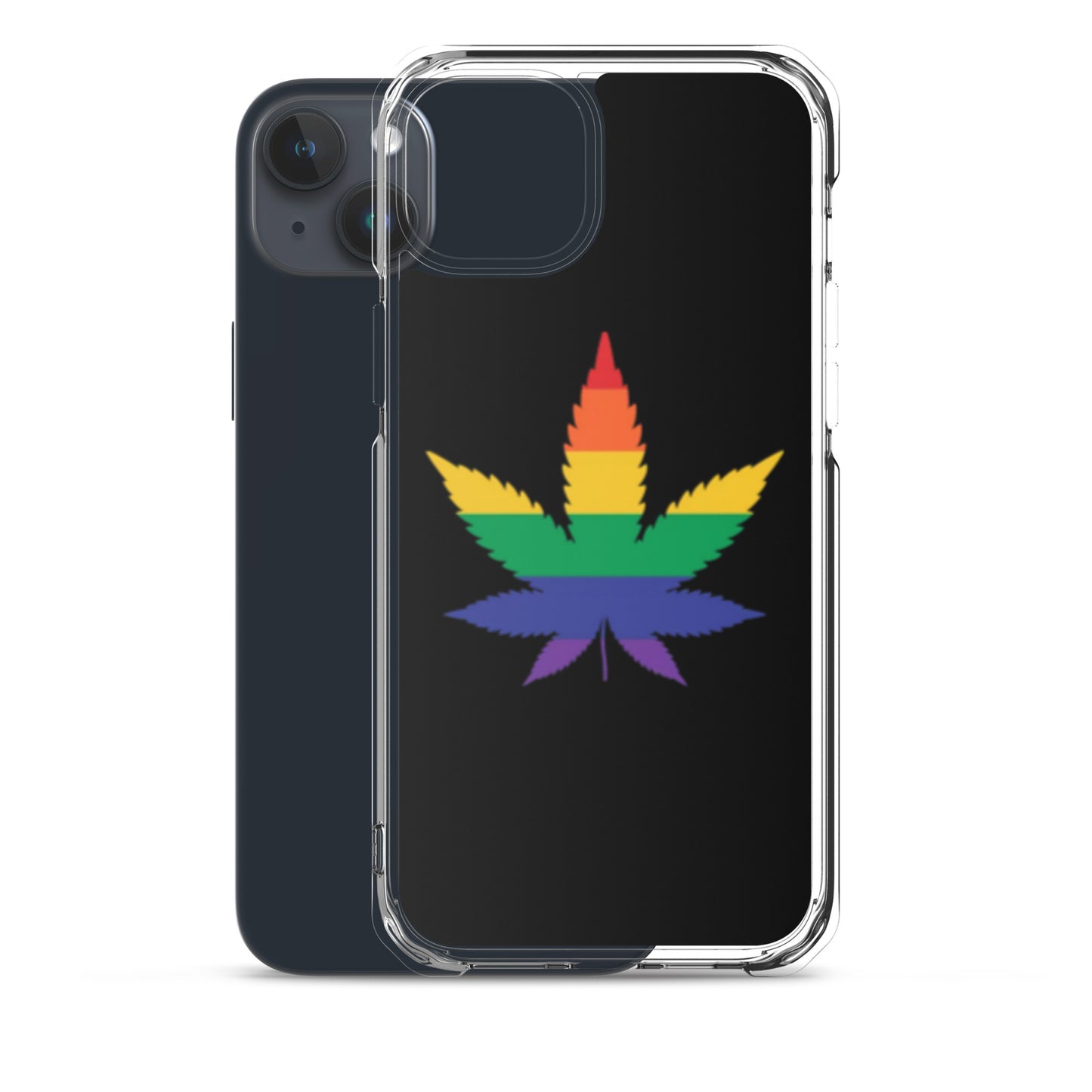 LGBTQ Pride Apple iPhone Case - Weed clear-case-for-iphone-iphone-15-plus-case-with-phone-66f83b04d7464