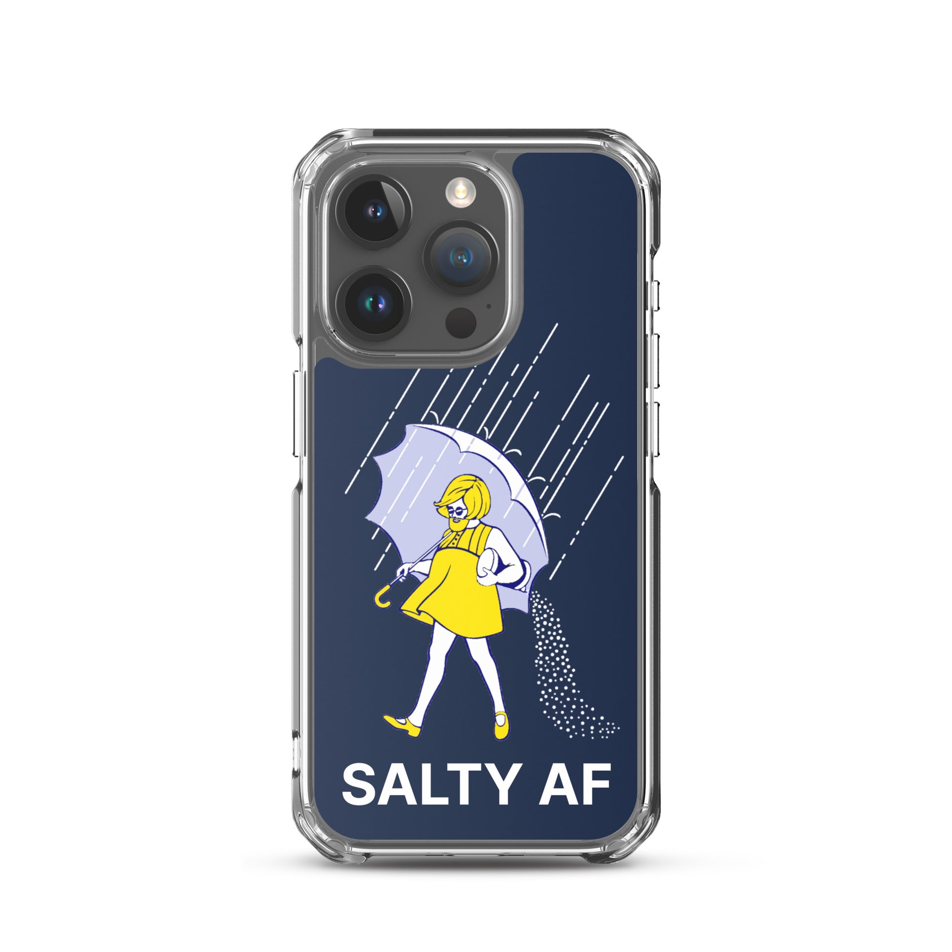 Salty AF Apple iPhone Cell Phone Case iPhone 15 Pro clear-case-for-iphone-iphone-15-pro-case-on-phone-66f83bf8eca91