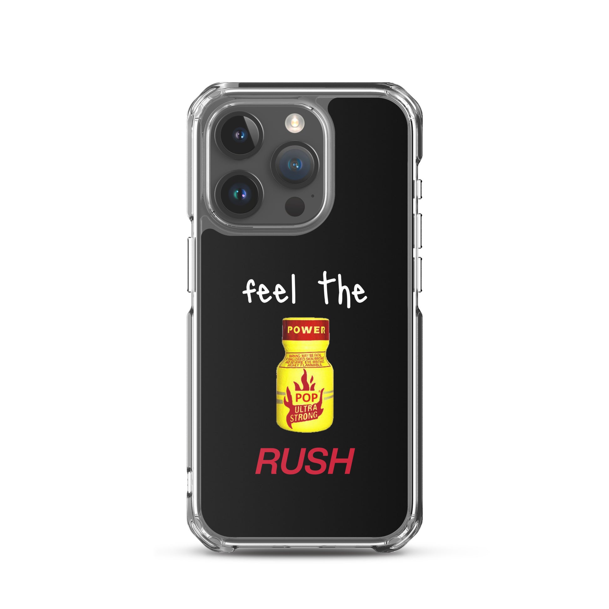 Feel The Rush Apple iPhone Cell Phone Case iPhone 15 Pro clear-case-for-iphone-iphone-15-pro-case-on-phone-66f83c3eef31b