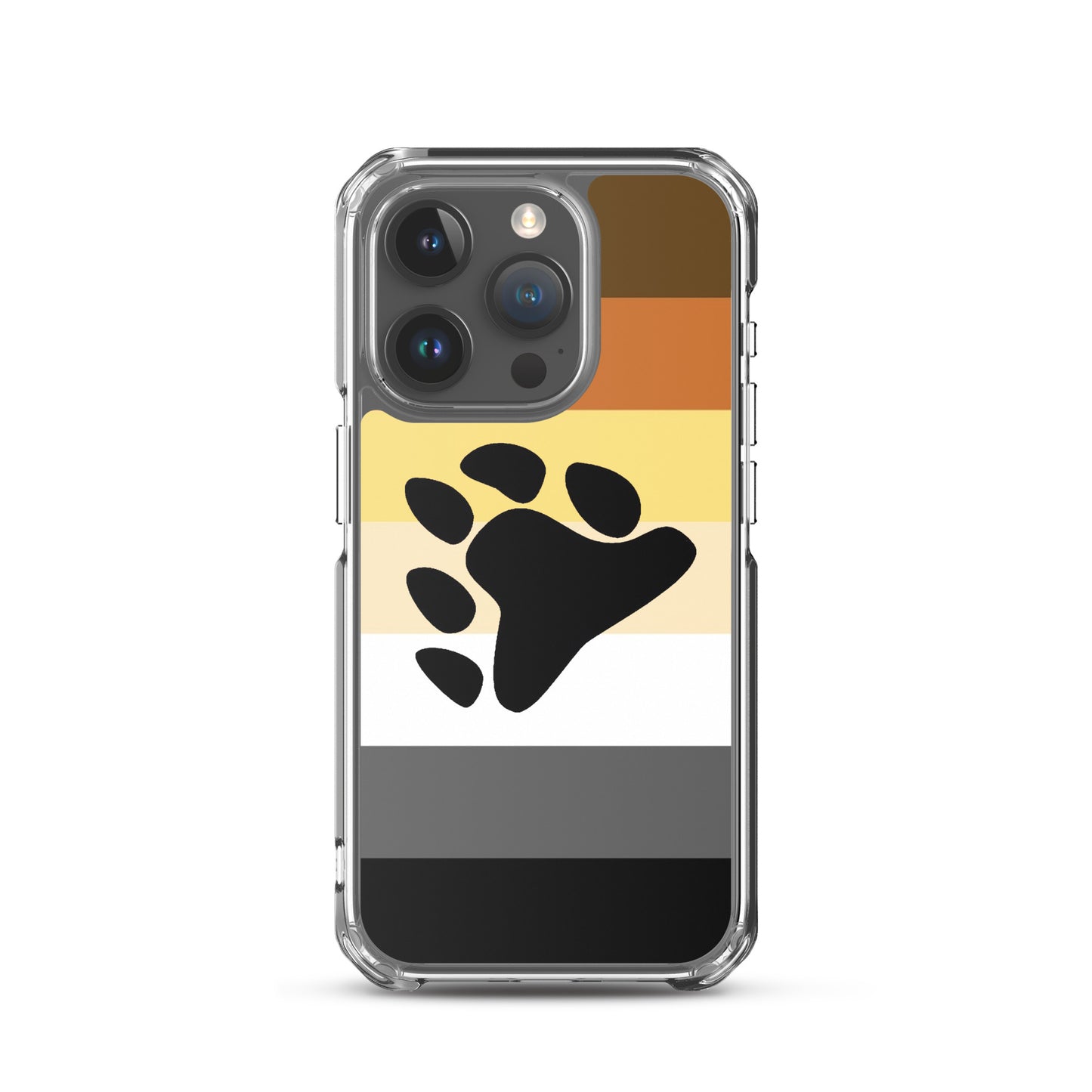 Gay Bear Pride Cell Phone Case for Apple iPhone clear-case-for-iphone-iphone-15-pro-case-on-phone-671ab3ac79de9