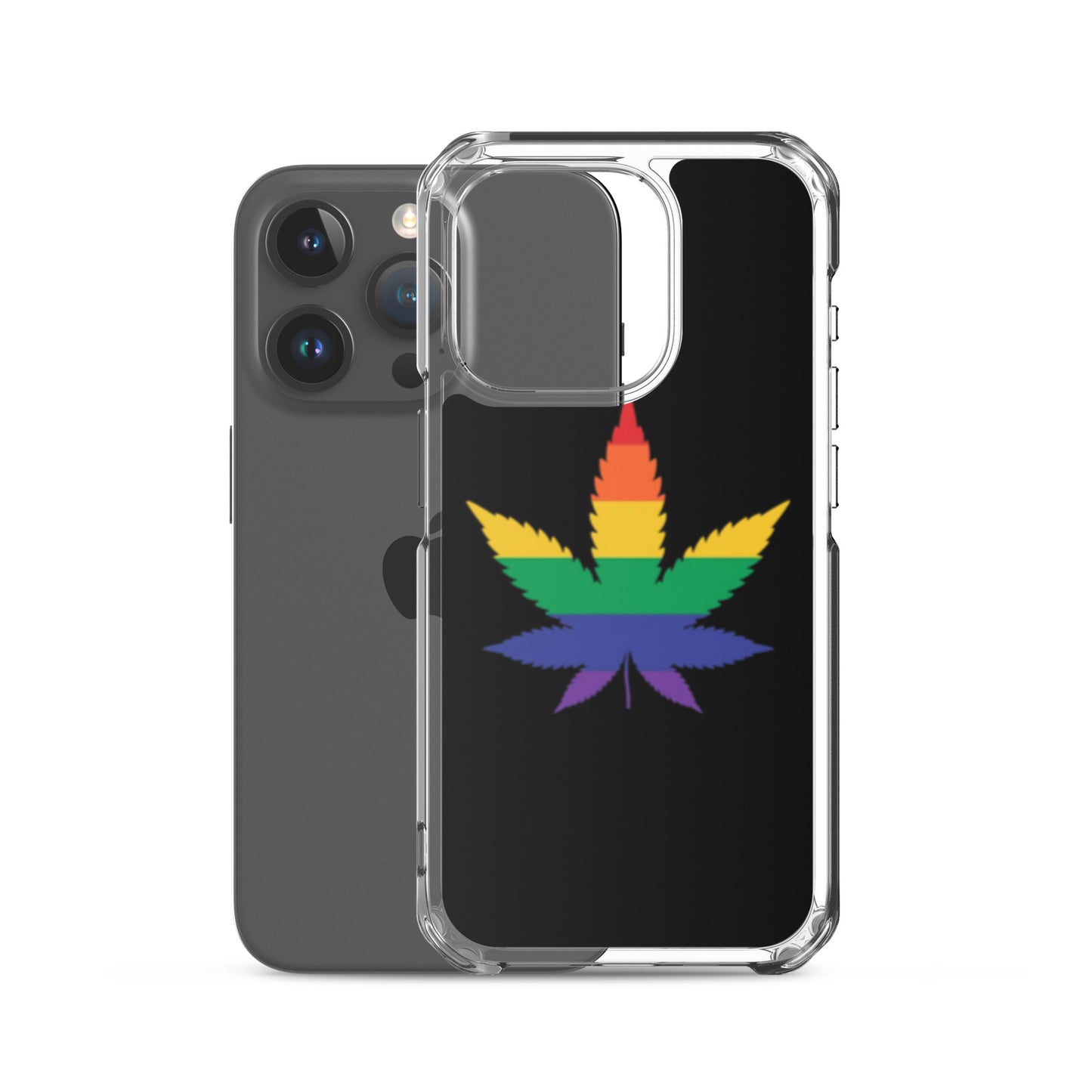 LGBTQ Pride Apple iPhone Case - Weed clear-case-for-iphone-iphone-15-pro-case-with-phone-66f83b04d783a