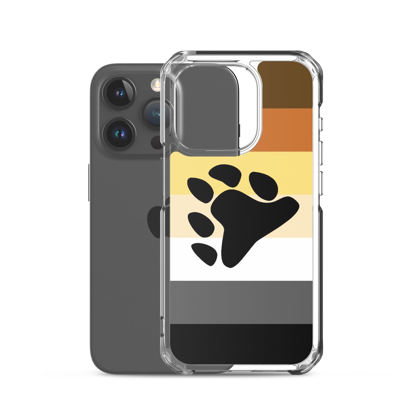 Gay Bear Pride Cell Phone Case for Apple iPhone clear-case-for-iphone-iphone-15-pro-case-with-phone-671ab3ac79e48