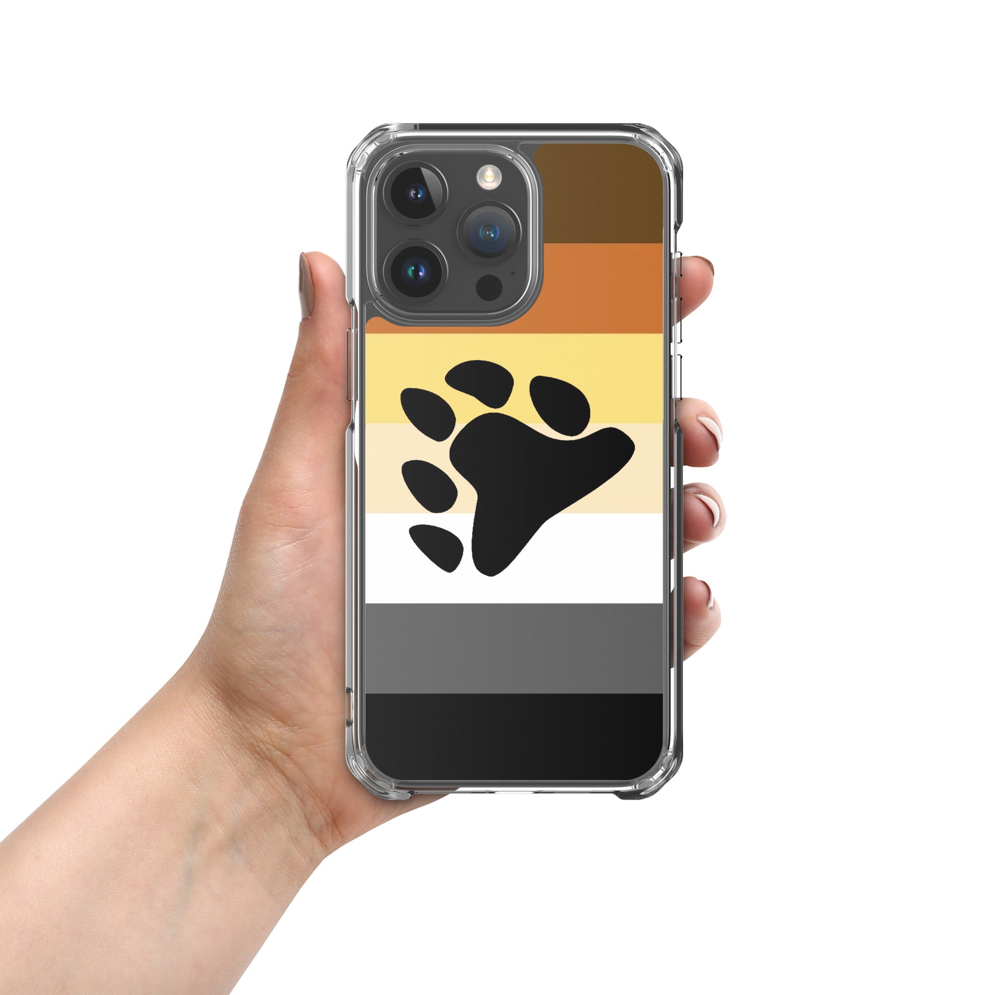 Gay Bear Pride Cell Phone Case for Apple iPhone clear-case-for-iphone-iphone-15-pro-max-case-on-phone-671d6556bad41