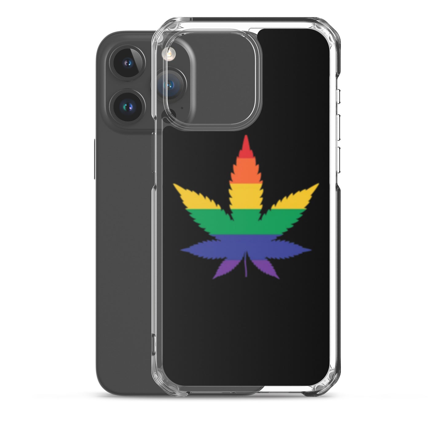 LGBTQ Pride Apple iPhone Case - Weed clear-case-for-iphone-iphone-15-pro-max-case-with-phone-66f83b04d7637