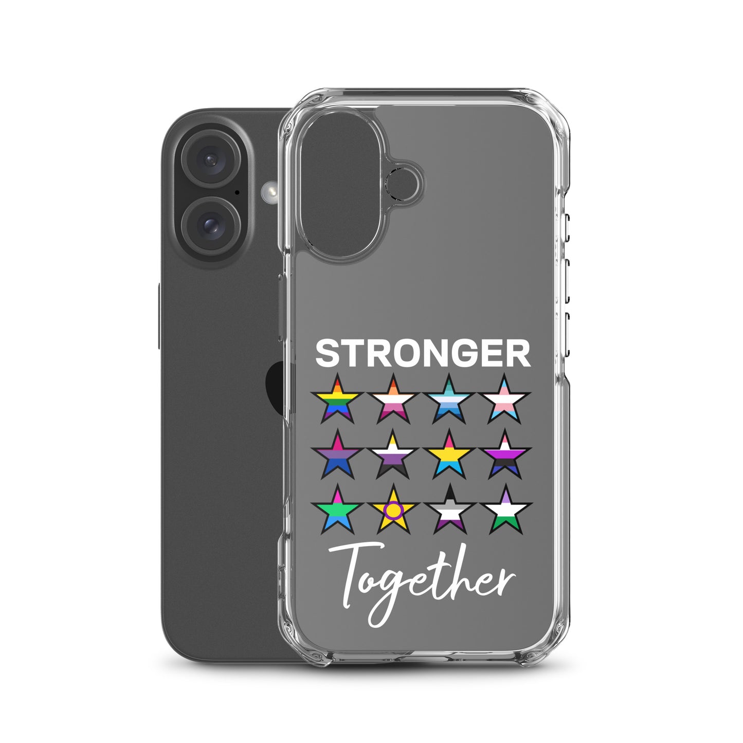 LGBTQ Pride Apple iPhone Case - Stronger Together clear-case-for-iphone-iphone-16-case-with-phone-66f83be611fb0