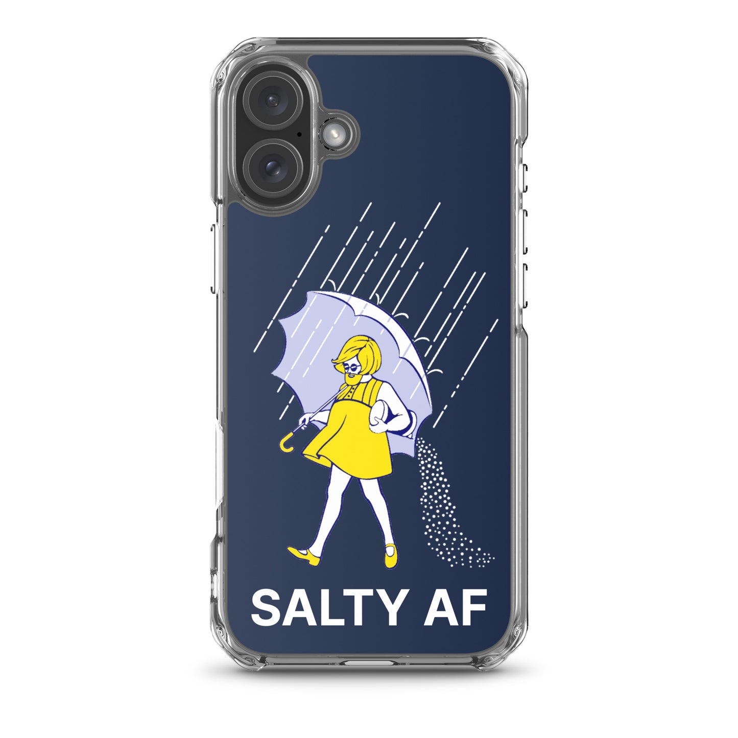 Salty AF Apple iPhone Cell Phone Case iPhone 16 Plus clear-case-for-iphone-iphone-16-plus-case-on-phone-66f83bf8ecdd2