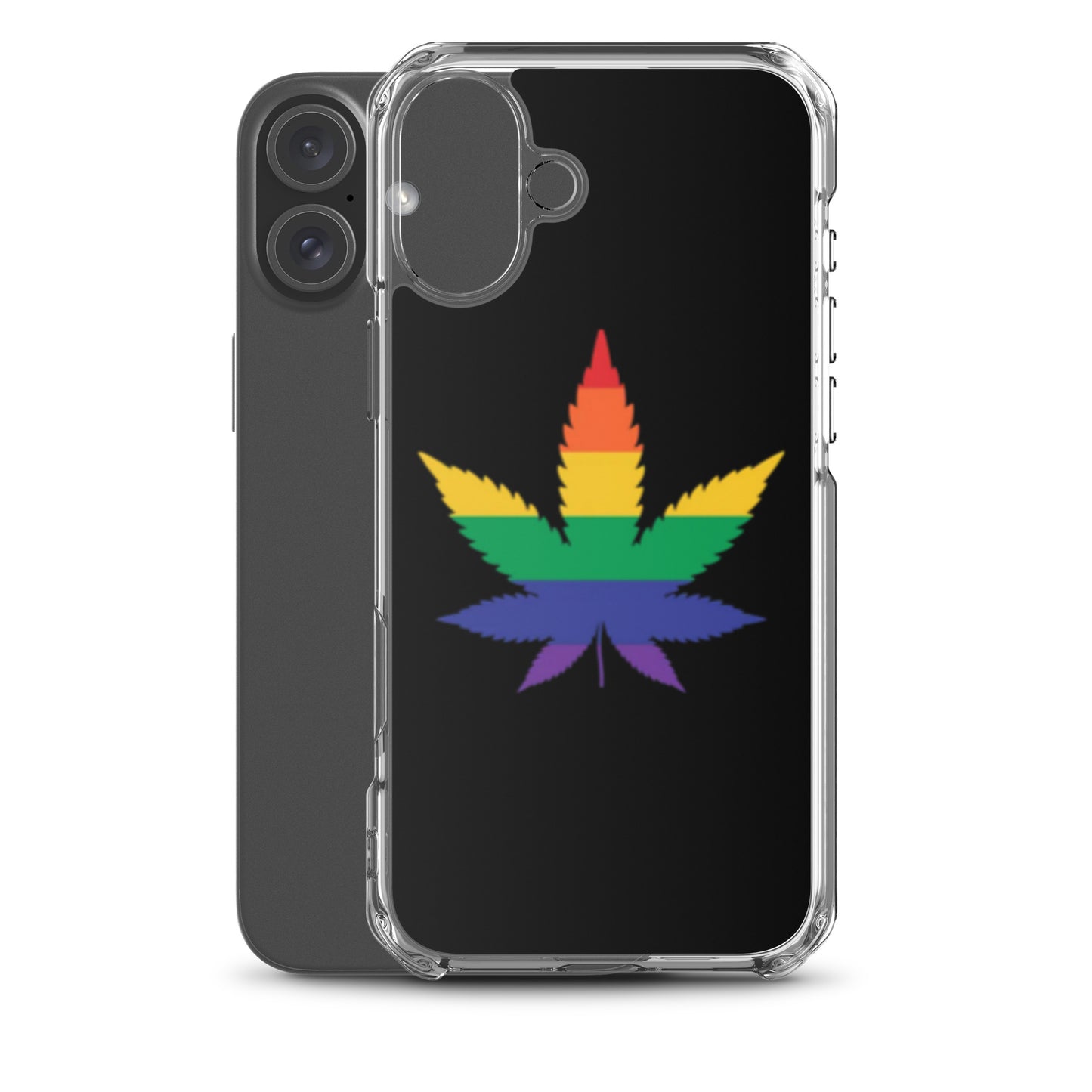 LGBTQ Pride Apple iPhone Case - Weed clear-case-for-iphone-iphone-16-plus-case-with-phone-66f83b04d7a88