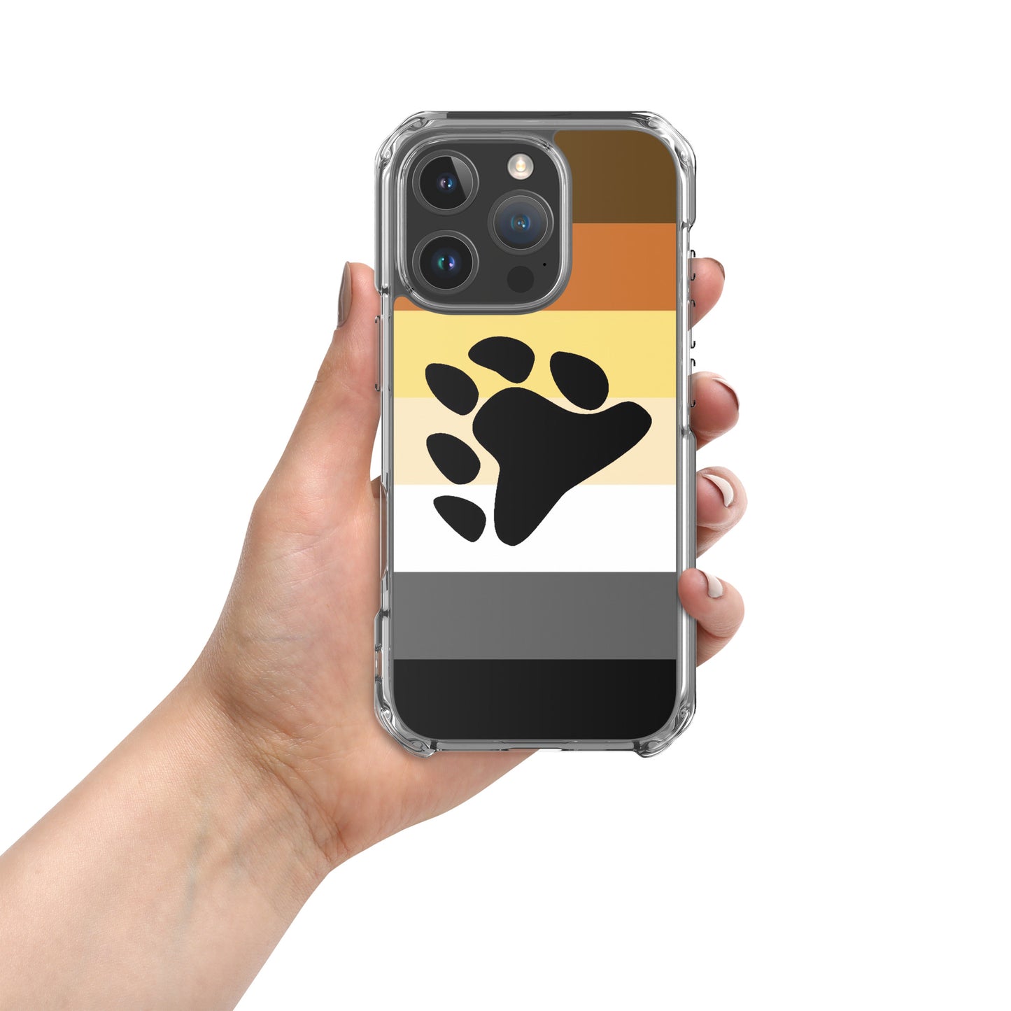 Gay Bear Pride Cell Phone Case for Apple iPhone clear-case-for-iphone-iphone-16-pro-case-on-phone-671d6556baf68