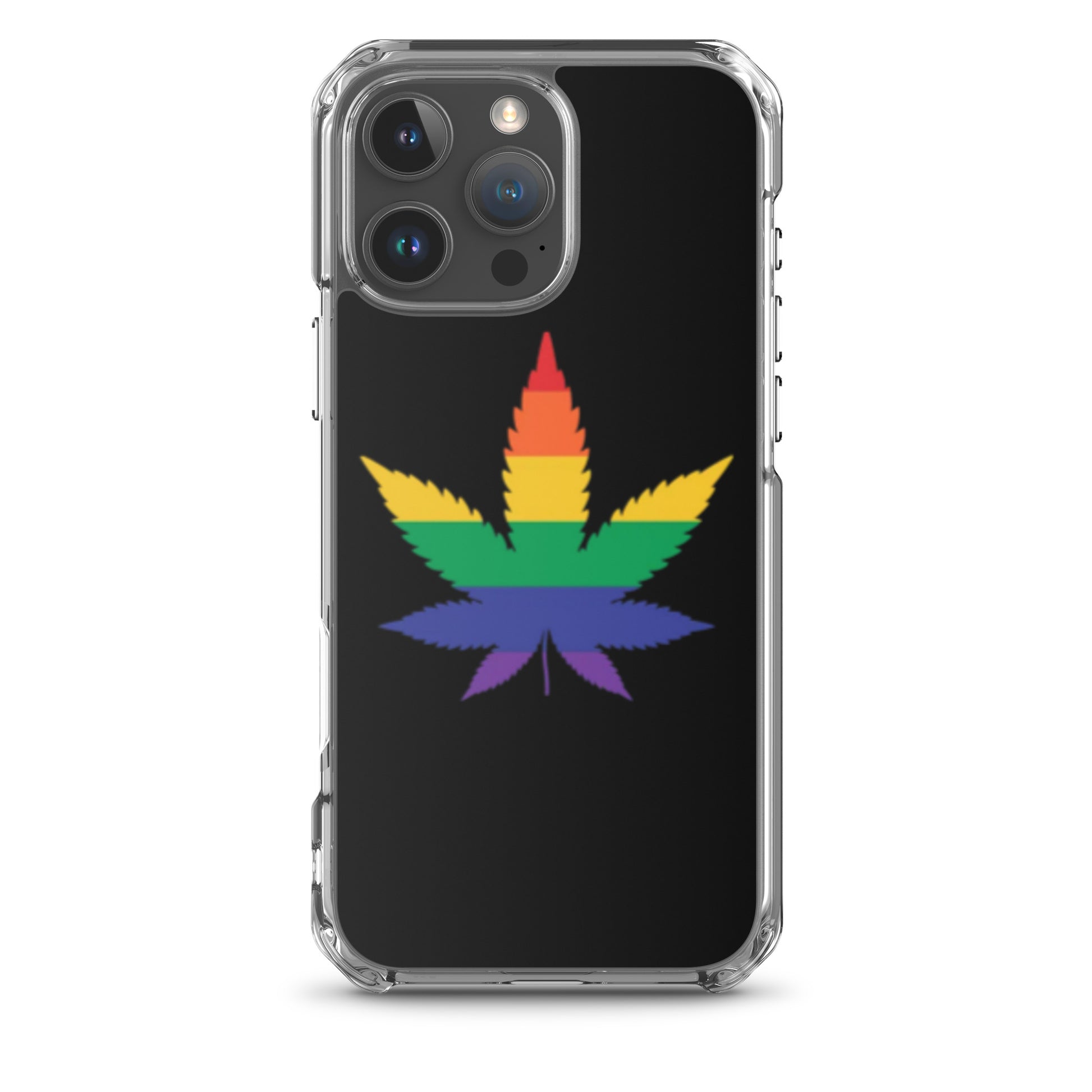 LGBTQ Pride Apple iPhone Case - Weed iPhone 16 Pro Max Pride clear-case-for-iphone-iphone-16-pro-max-case-on-phone-66f83b04d7bb1