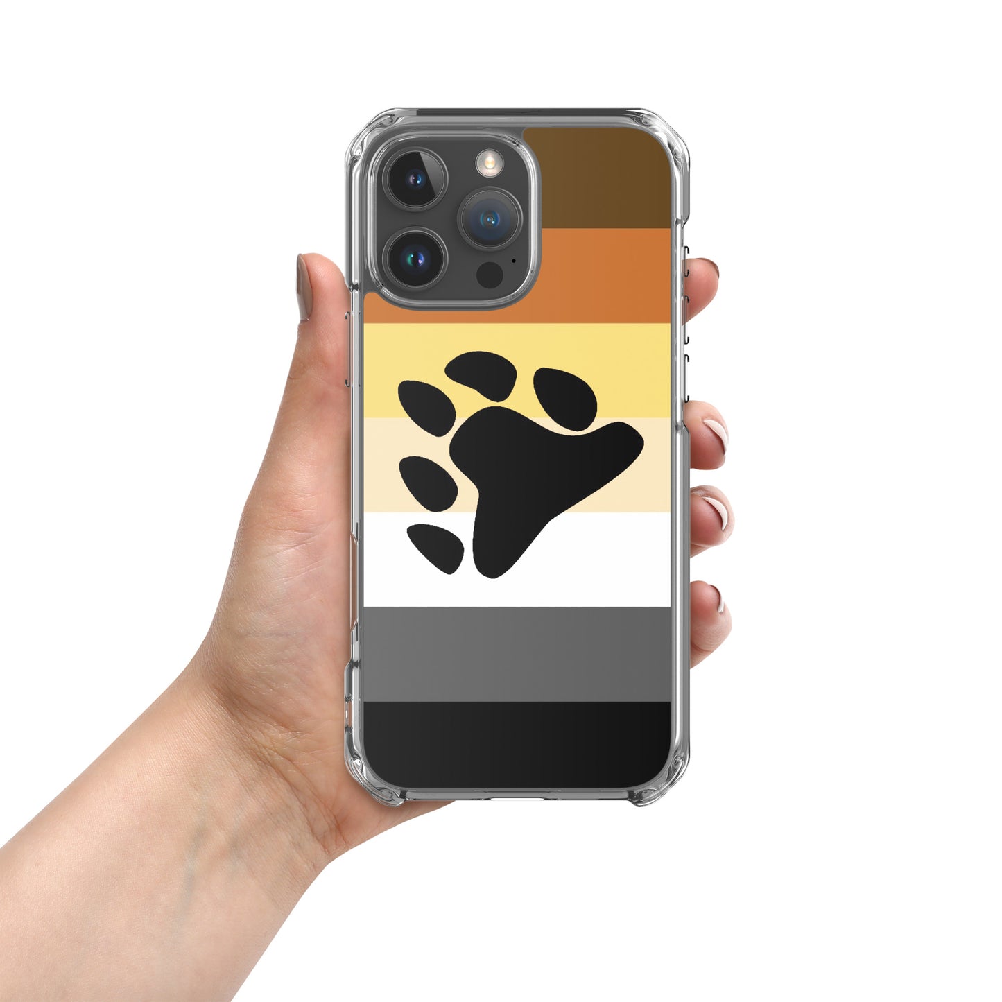 Gay Bear Pride Cell Phone Case for Apple iPhone clear-case-for-iphone-iphone-16-pro-max-case-on-phone-671d6556ba4b2