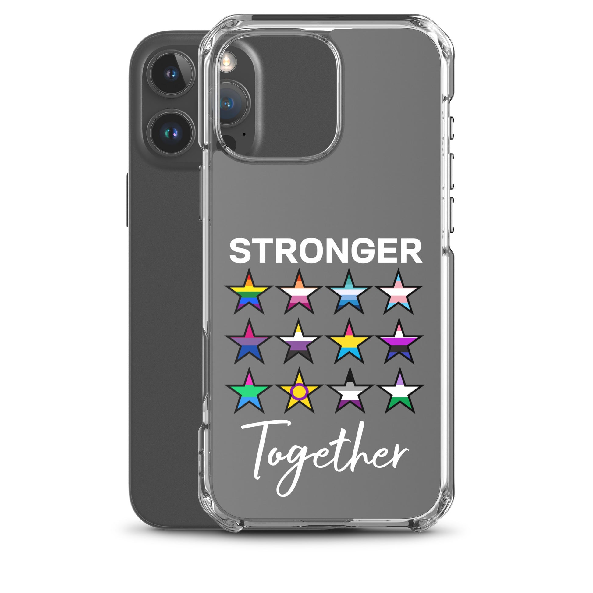 LGBTQ Pride Apple iPhone Case - Stronger Together clear-case-for-iphone-iphone-16-pro-max-case-with-phone-66f83be611bdb