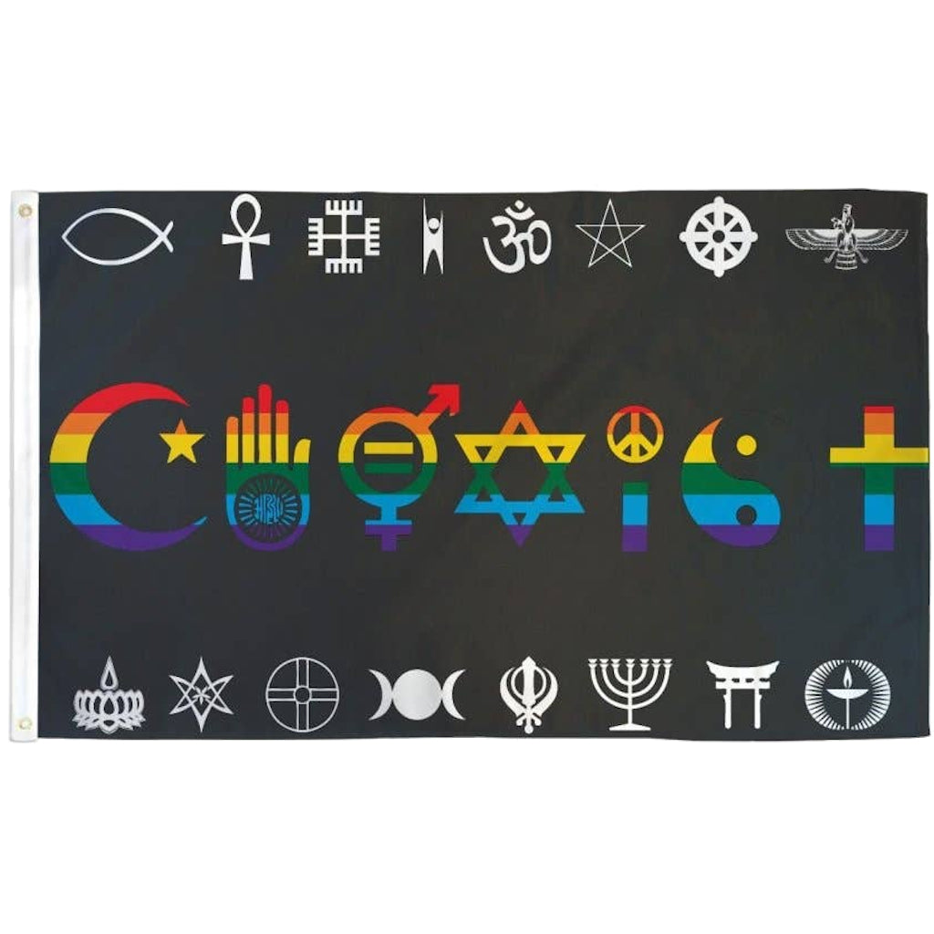 Coexist Flag 3x5 - Rainbow Pride coexist-flag-3x5-rainbow Flags