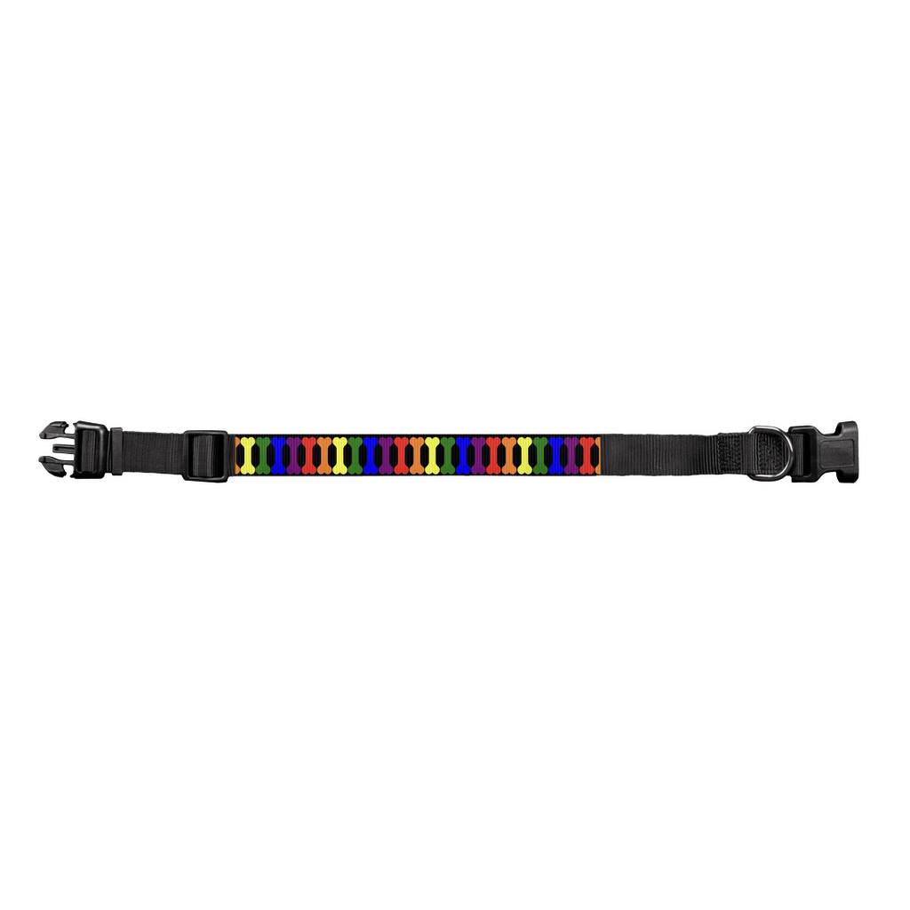 LGBTQ Pride Pet Collar with Bones Large Pride d38f3462a153258db32d7f166274d743