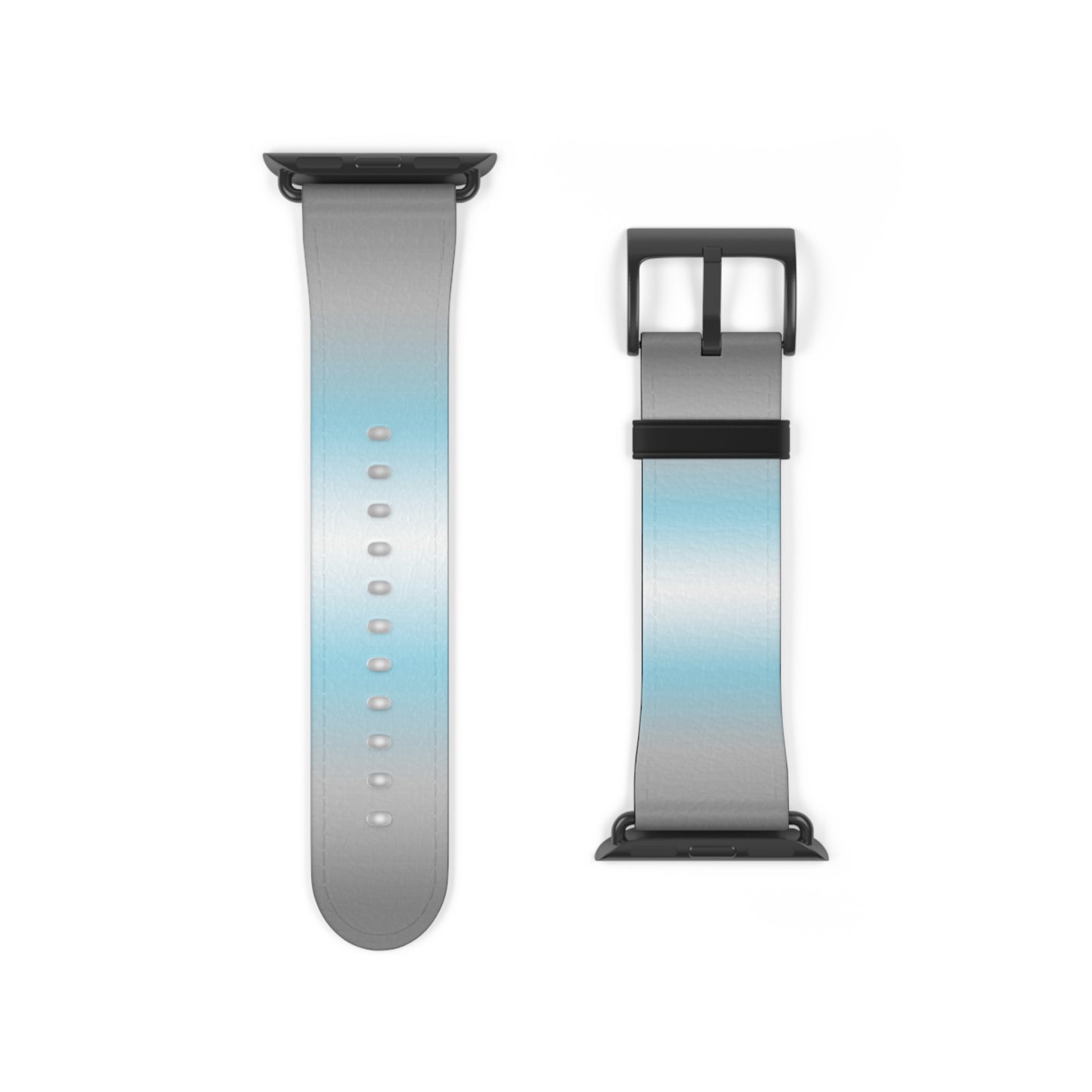 Demiboy Pride Apple Watch Band Strap In Ombre 38 - 41 mm Black Matte