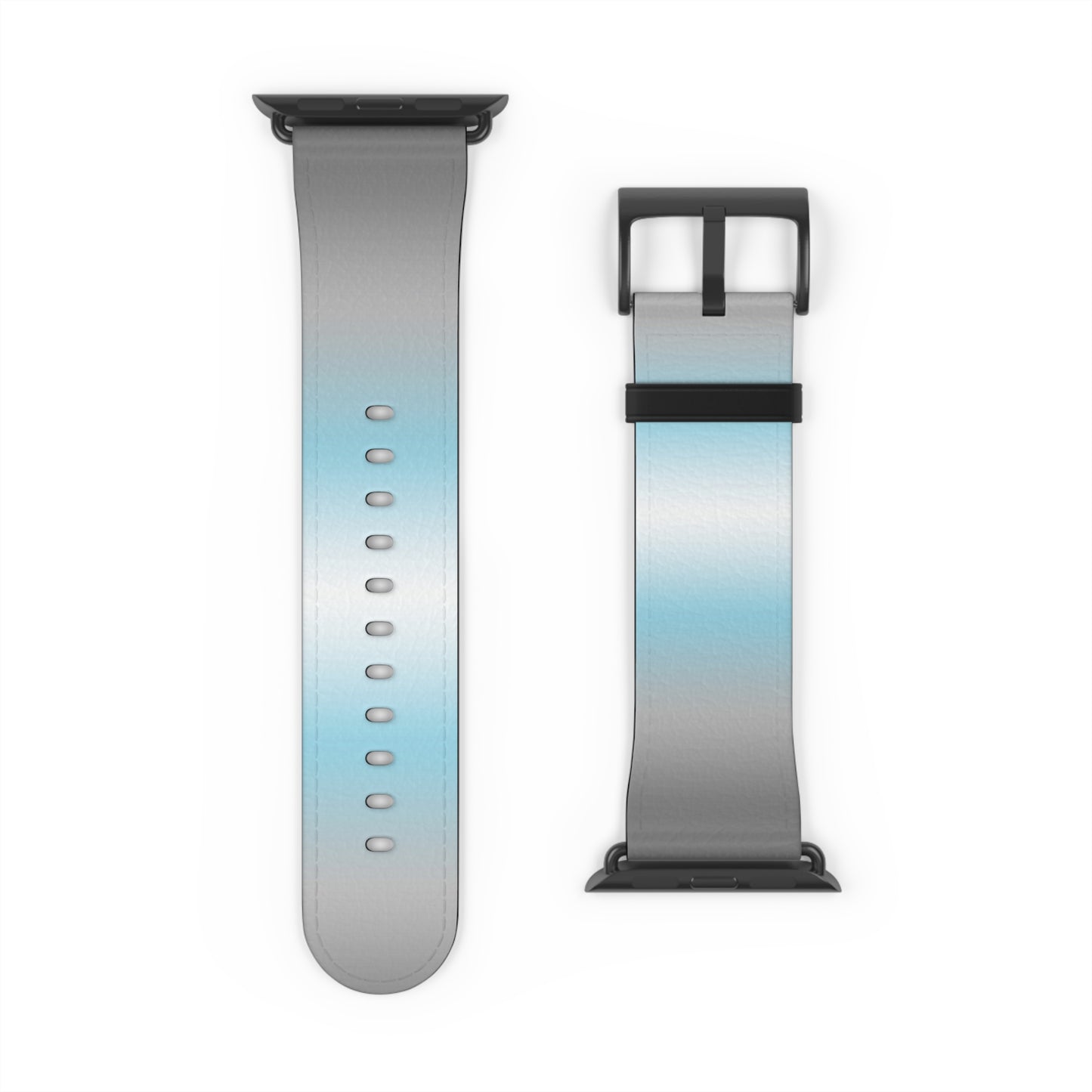 Demiboy Pride Apple Watch Band Strap In Ombre 42 - 45 mm Black Matte