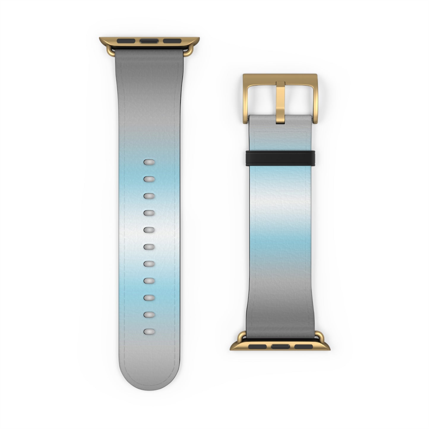Demiboy Pride Apple Watch Band Strap In Ombre 42 - 45 mm Gold Matte