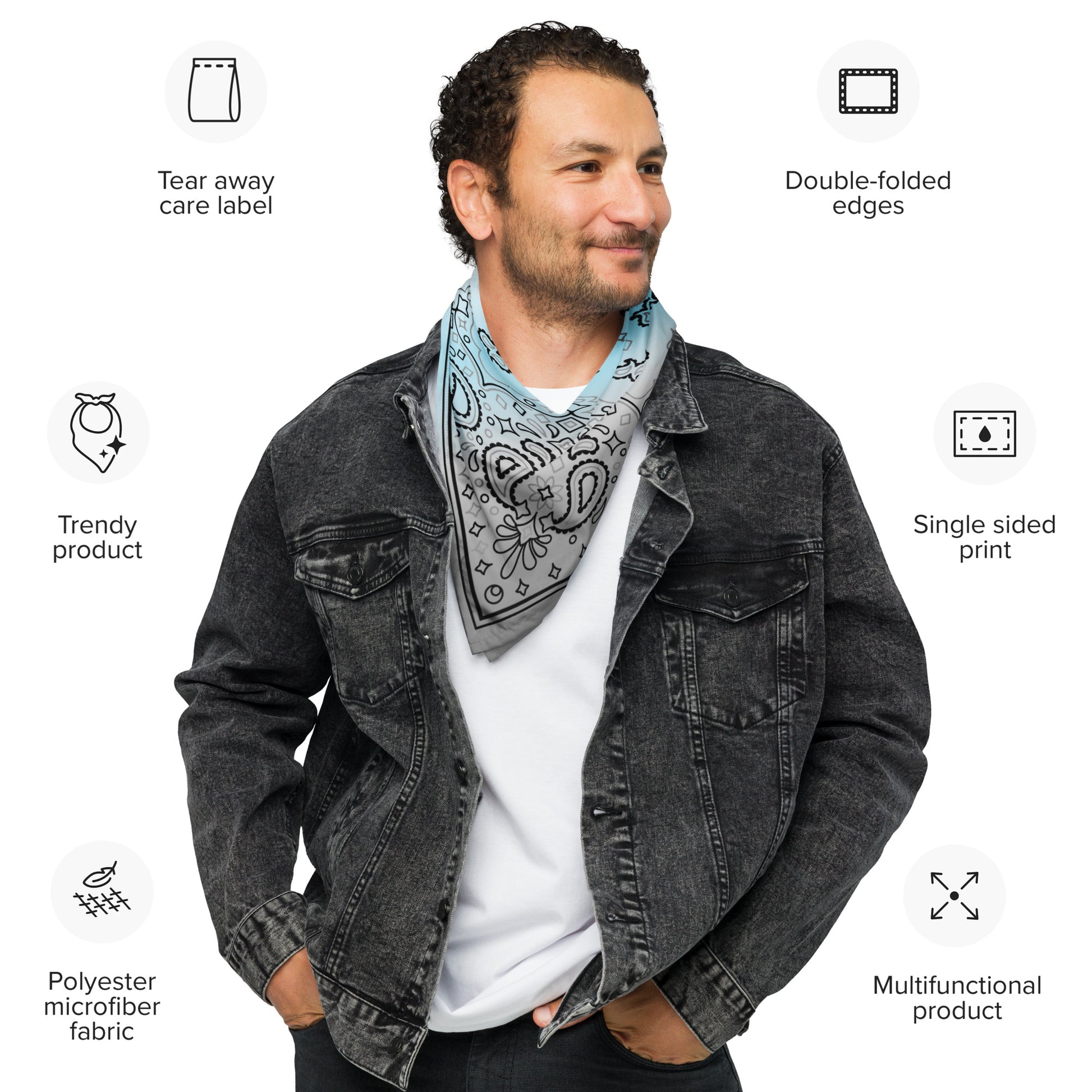 Demiboy Pride Paisley Bandana demiboy-pride-bandana-details-2 Bandana