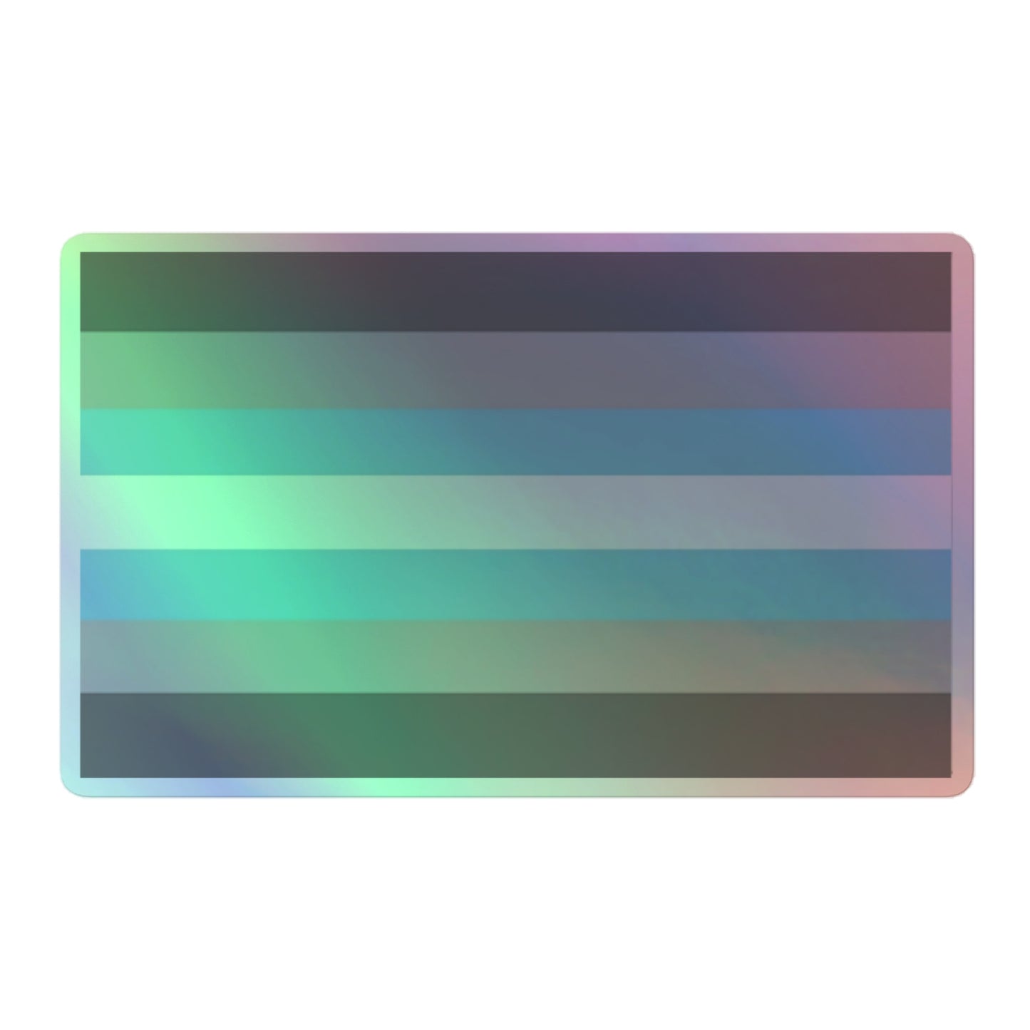 Demiboy Pride Flag Holographic Sticker 5.5″ Demiboy demiboy-pride-flag-holographic-sticker-5in-front Holographic Sticker