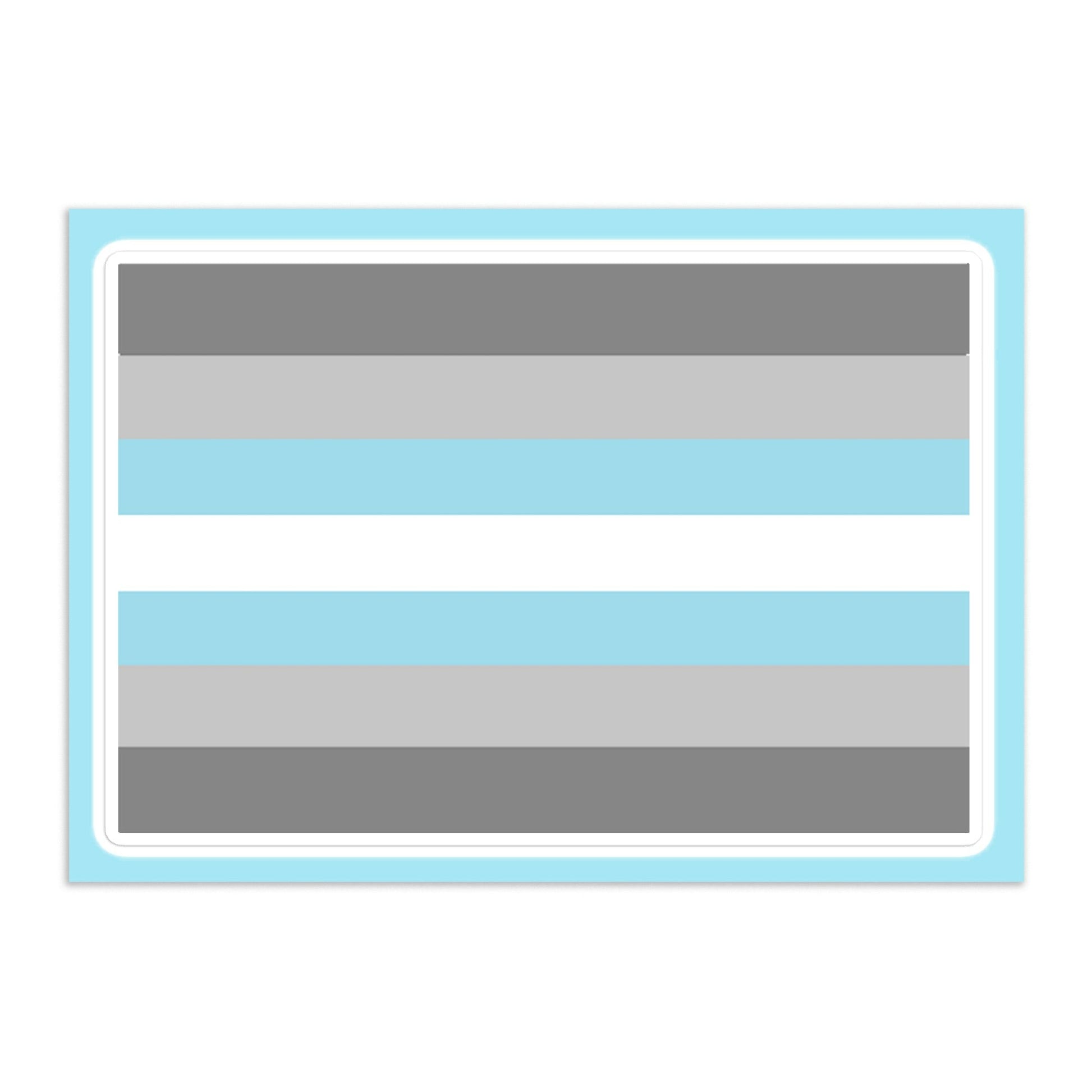 Demiboy Pride Flag Large Sheet Sticker Demiboy kiss-cut-sticker-sheet-white-front-655cbda913476