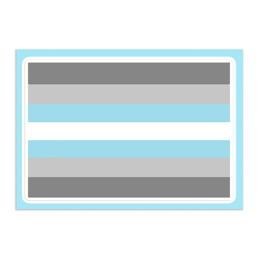 Demiboy Pride Flag Large Sheet Sticker Demiboy kiss-cut-sticker-sheet-white-front-655cbda913476