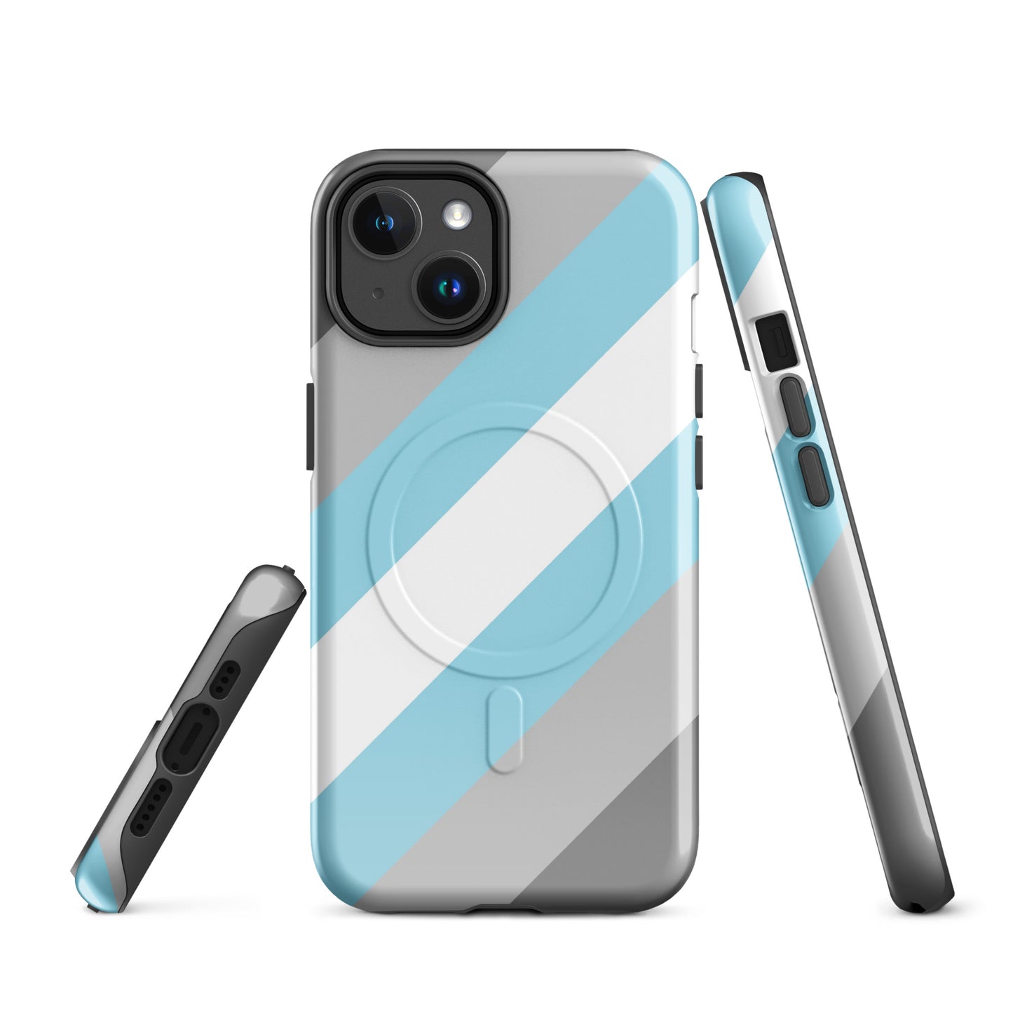 Demiboy Pride MagSafe® Tough Phone Case for Apple iPhone® iPhone 14 demiboy-pride-magsafe-tough-phone-case-for-apple-iphone-14-front