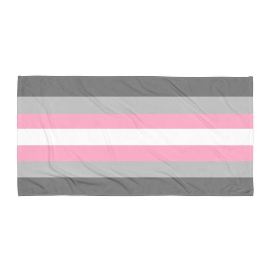 Demigirl Pride Flag Beach Blanket Towel 30x60 Multi Demigirl demigirl-Pride-Flag-Beach-Blanket-Towel-flat