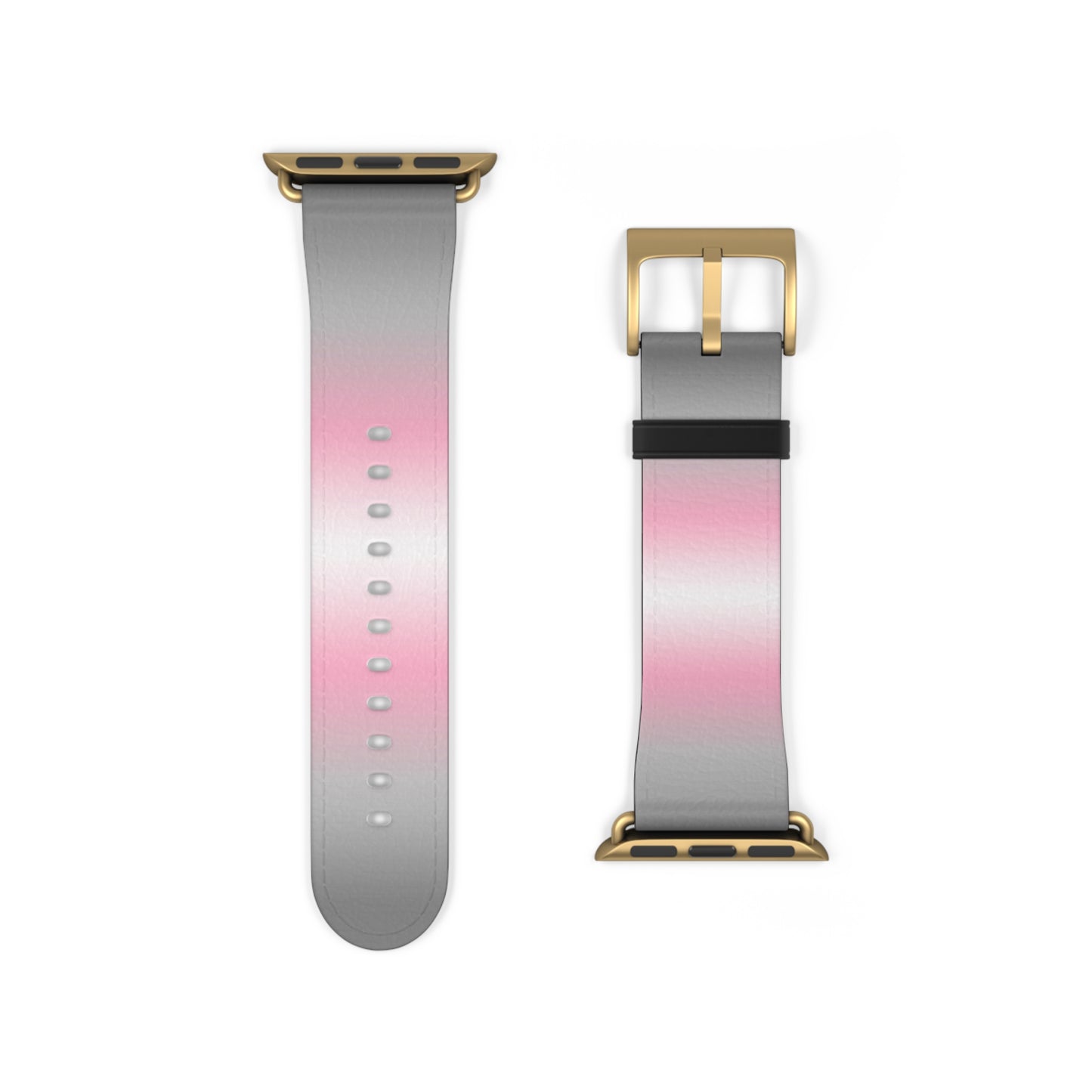 Demigirl Pride Apple Watch Band Strap In Ombre 38 - 41 mm Gold Matte