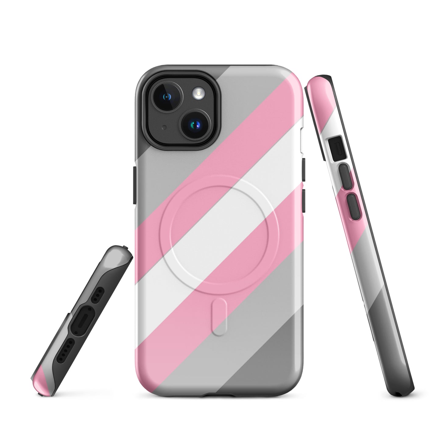 Demigirl Pride MagSafe® Tough Phone Case for Apple iPhone® iPhone 14 demigirl-pride-magsafe-tough-phone-case-for-apple-iphone-14-front