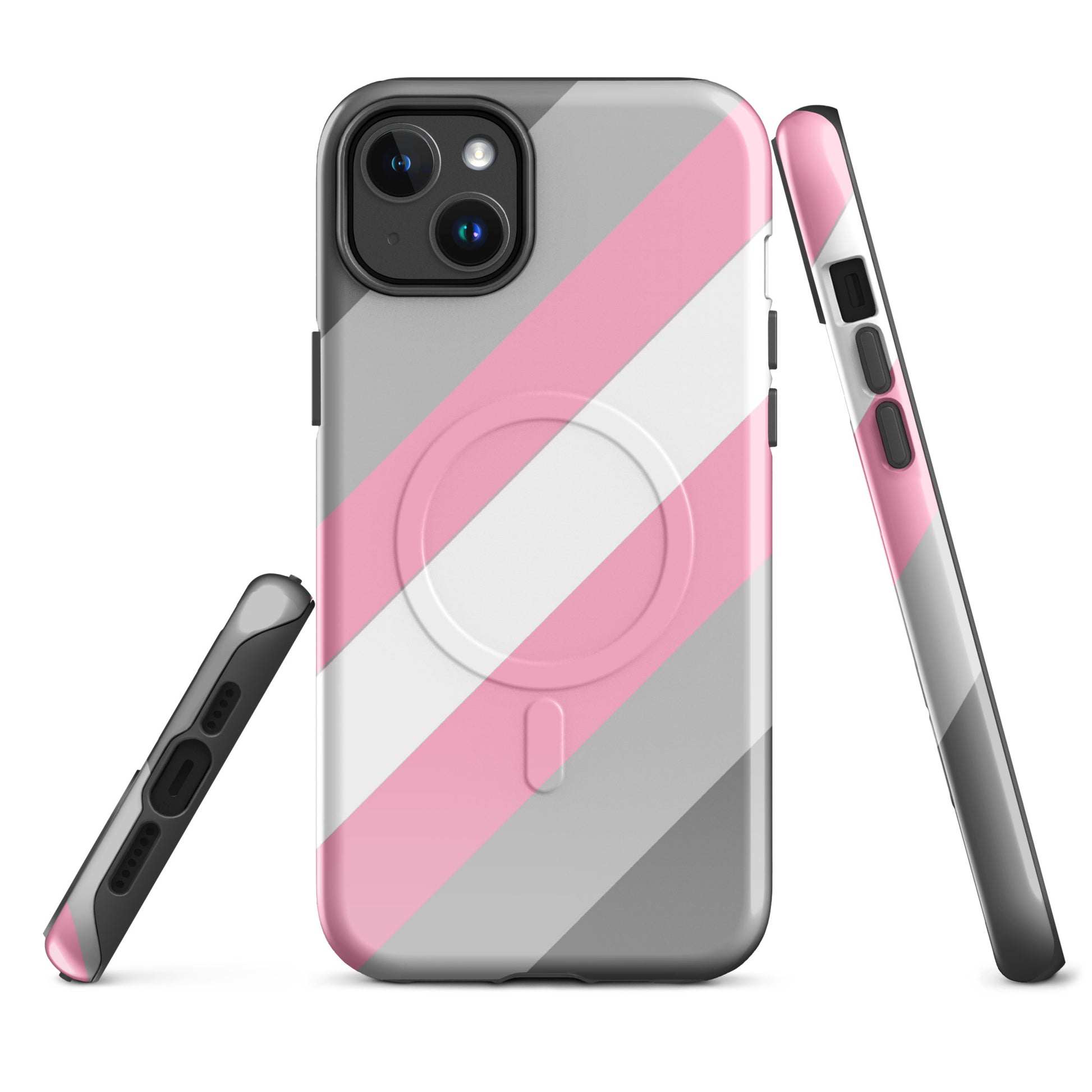 Demigirl Pride MagSafe® Tough Phone Case for Apple iPhone® iPhone 14 Plus demigirl-pride-magsafe-tough-phone-case-for-apple-iphone-14-plus-front