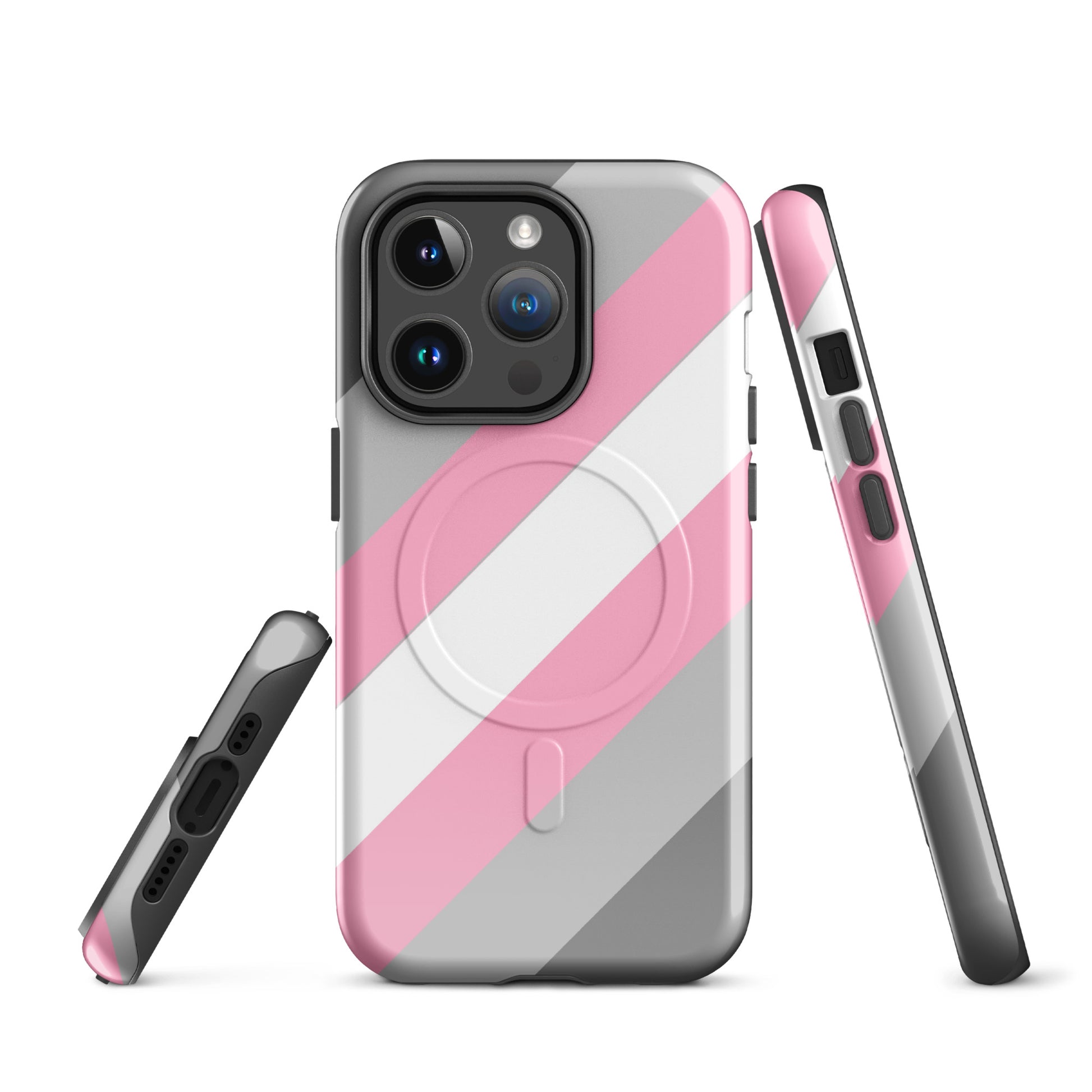 Demigirl Pride MagSafe® Tough Phone Case for Apple iPhone® iPhone 14 Pro demigirl-pride-magsafe-tough-phone-case-for-apple-iphone-14-pro-front