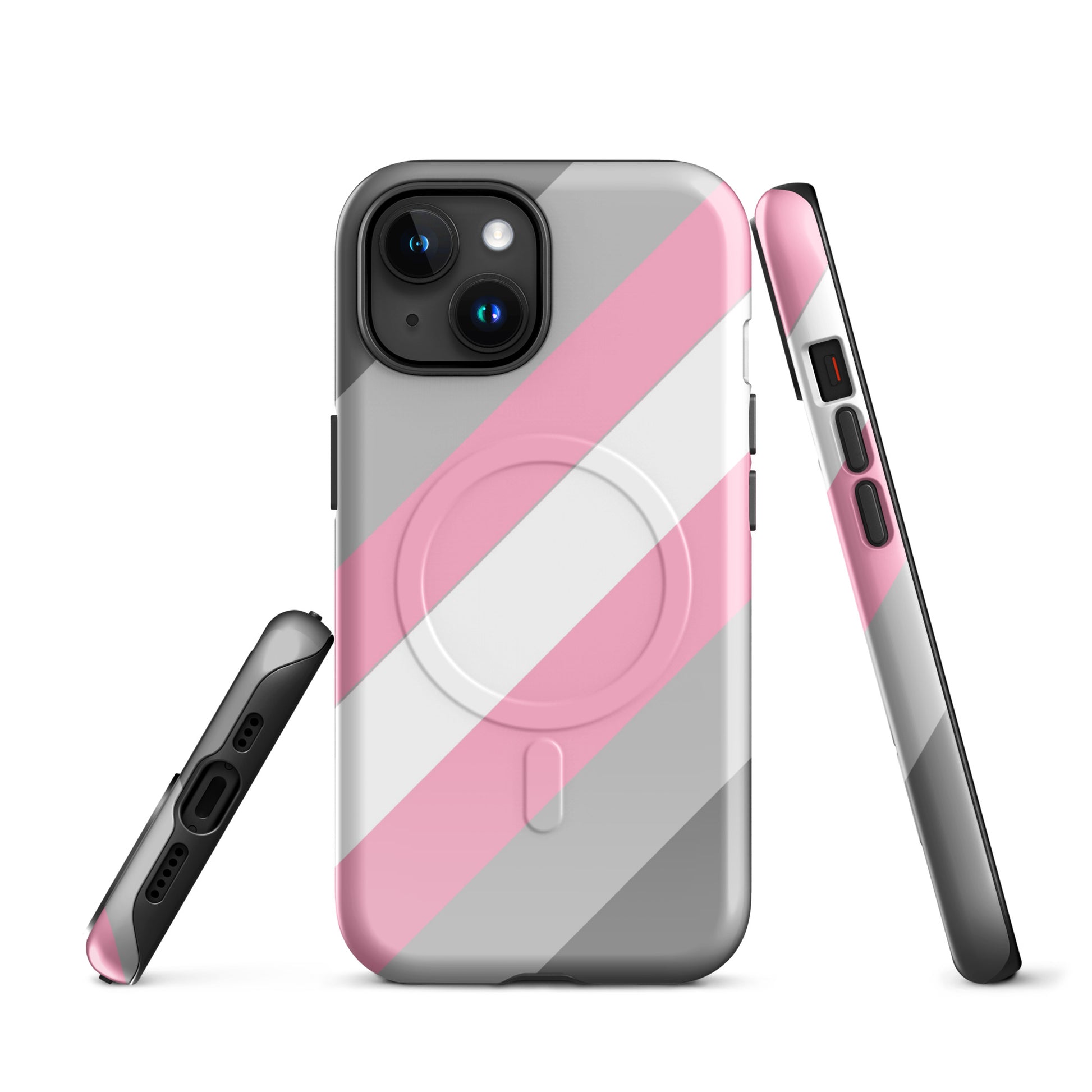 Demigirl Pride MagSafe® Tough Phone Case for Apple iPhone® iPhone 15 demigirl-pride-magsafe-tough-phone-case-for-apple-iphone-15-front